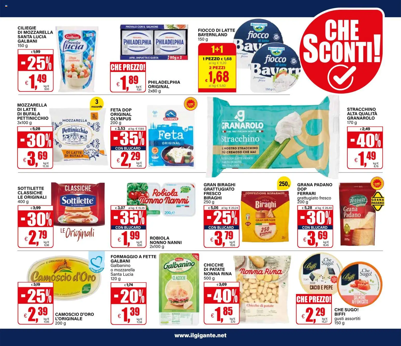 Volantino Il Gigante del 21.05.2026 | Pagina: 19 | Prodotti: Patate, Grana Padano, Sugo, Robiola