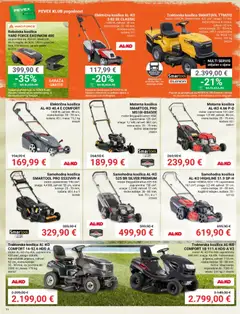 Pevex Katalog - Pregled kataloga iz trgovine Pevex, vrijedi od 23.07.2026 | Stranica: 14 | Proizvodi: Kosilica, Košara, Traktorska kosilica