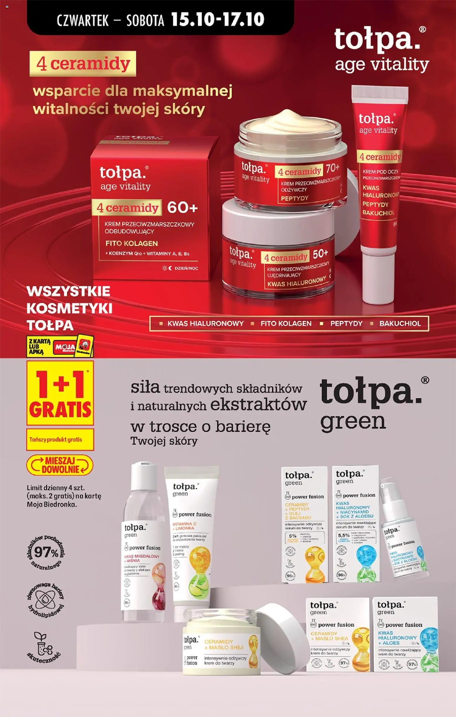 Biedronka Polsko leták - Codziennie niskie ceny od 15.10.2026 | Strana: 91 | Produkty: Olej, Sérum, Krém, Kolagen