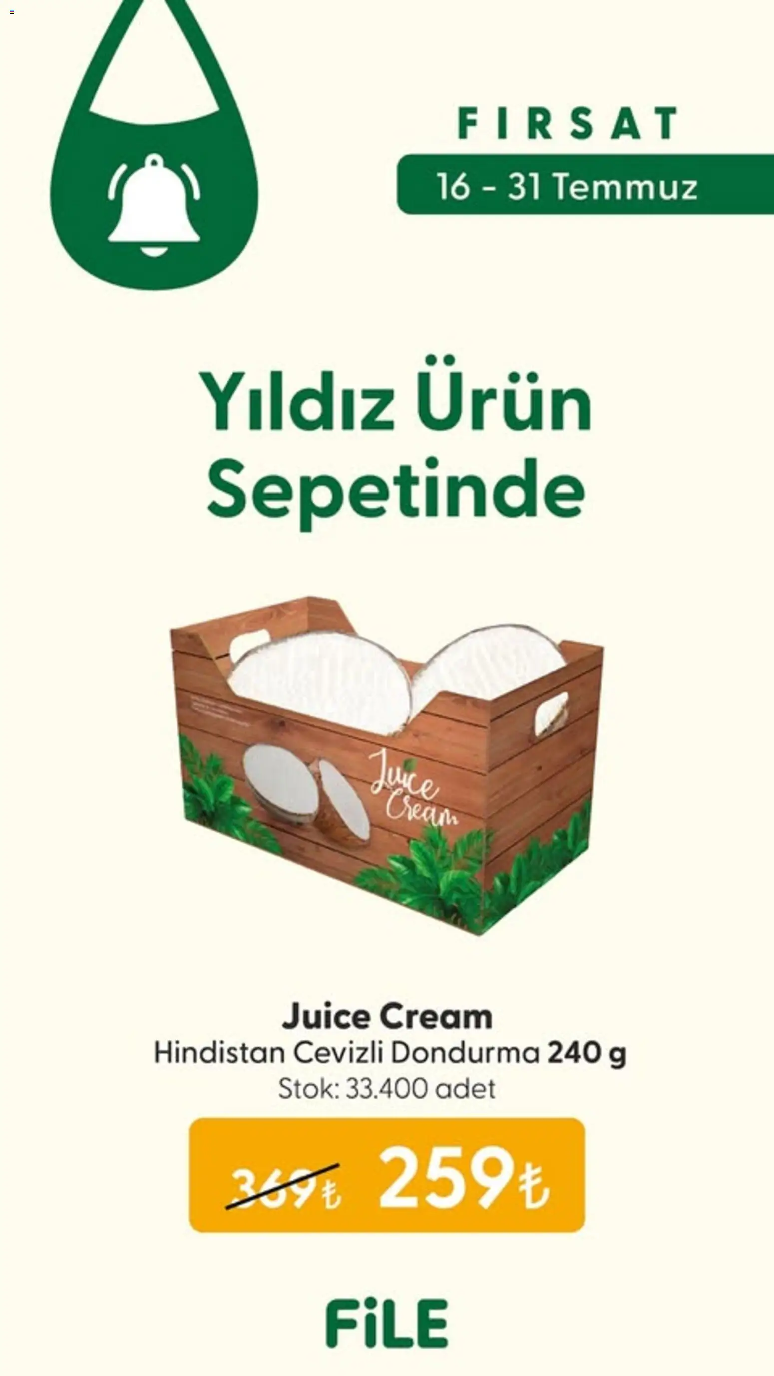File Market Katalog - 16 Temmuz 2026 tarihinden itibaren geçerlidir | Sayfa: 1 | Ürünler: Dondurma