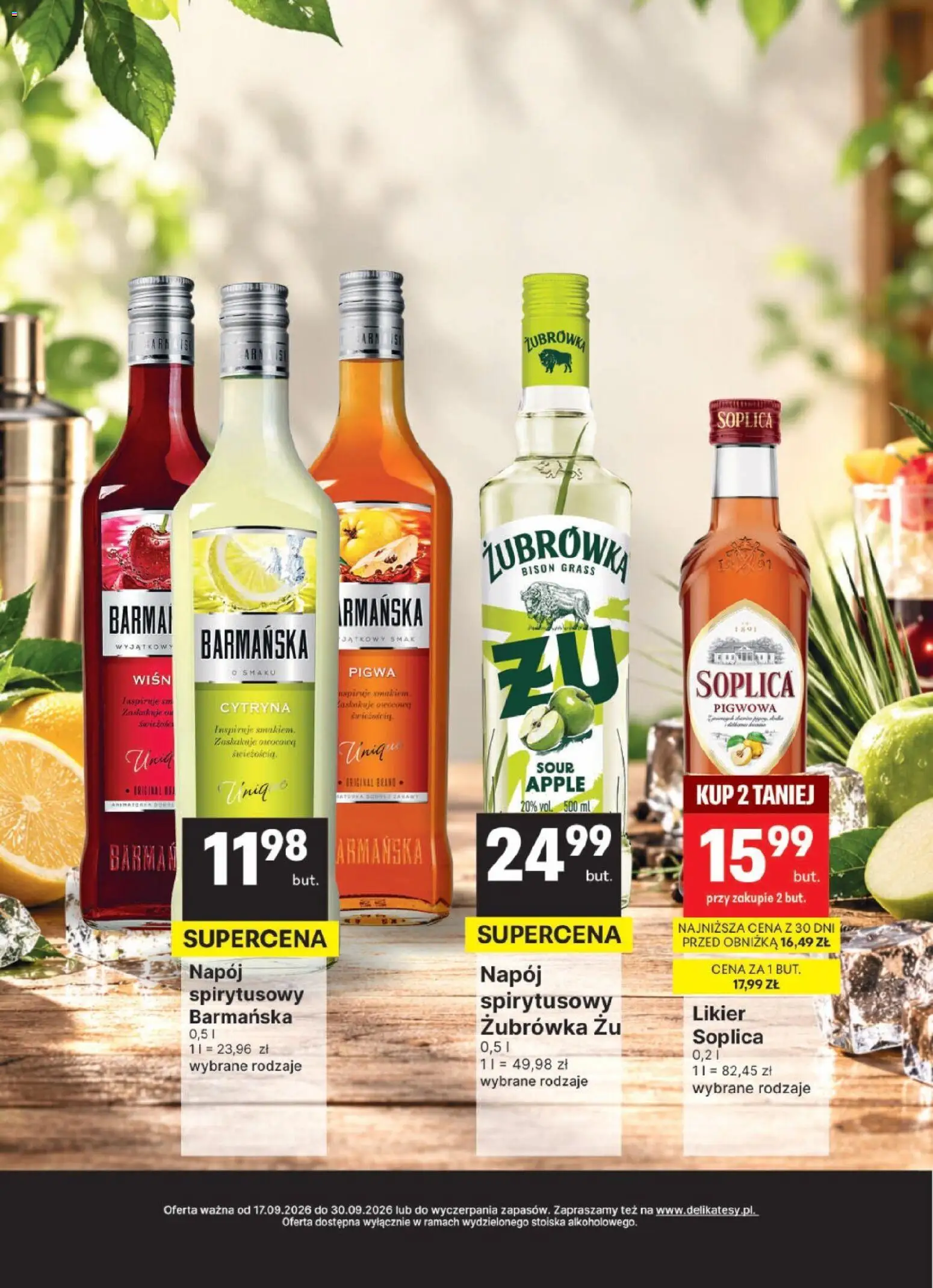 Delikatesy Centrum gazetka - DeliBarek od 17.09.2026 | Strona: 10 | Produkty: Cytryna, Pigwa, Soplica, Żubrówka