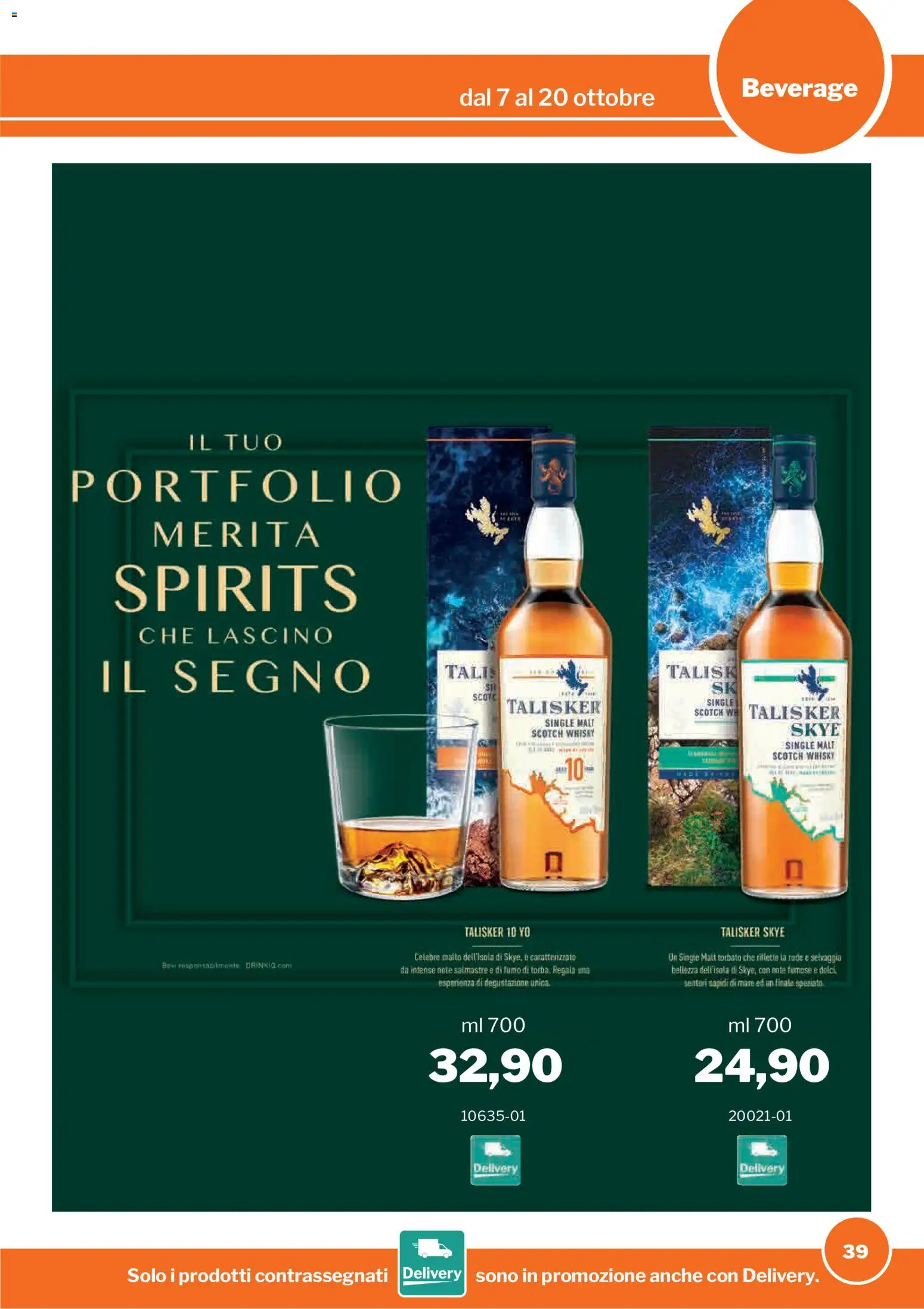 Volantino Sogegross del 07/10/2026 | Pagina: 39 | Prodotti: Whisky