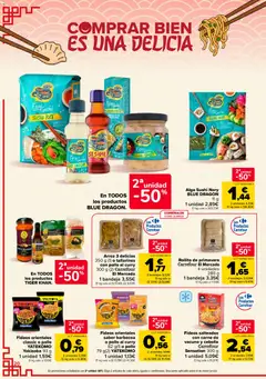 Vista previa Fideos salteados con carne de vacuno y cebolla Carrefour Sensation 300 g, 1 unidad 5,09€ válido desde el 11/08/2026 | Página: 20