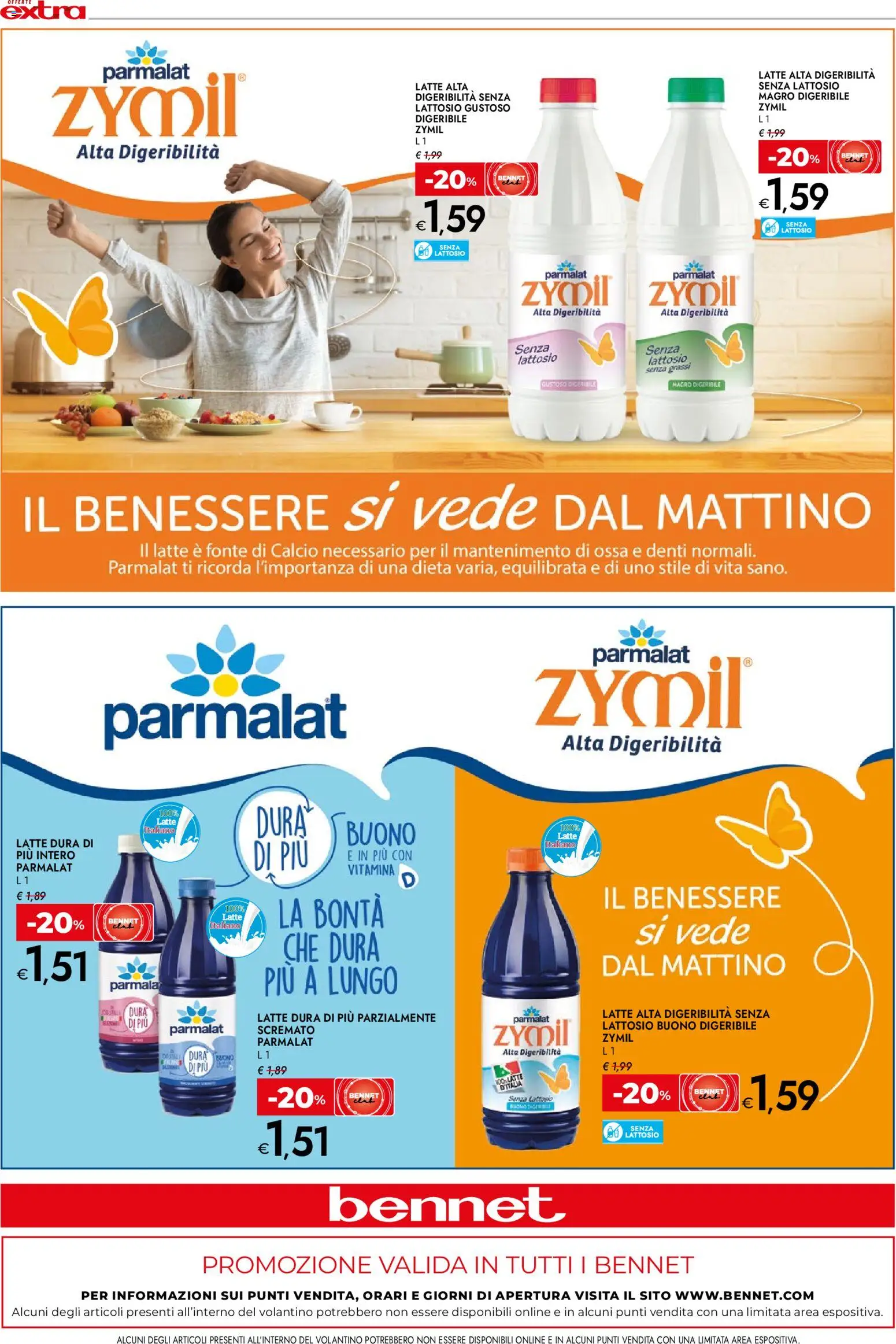 Volantino bennet del 20.04.2026 | Pagina: 8 | Prodotti: Latte