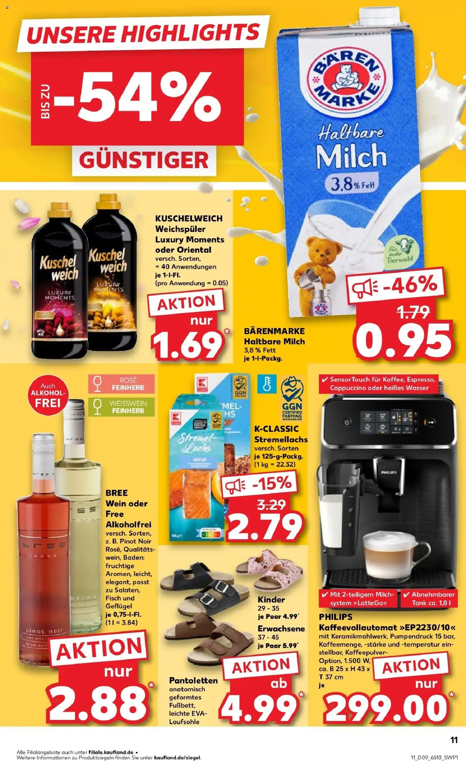 Kaufland prospekt Emmerich Am Rhein	 – gültig ab 26.02.2026 | Seite: 11 | Produkte: Bree, Kuschelweich, Wasser, Weichspüler
