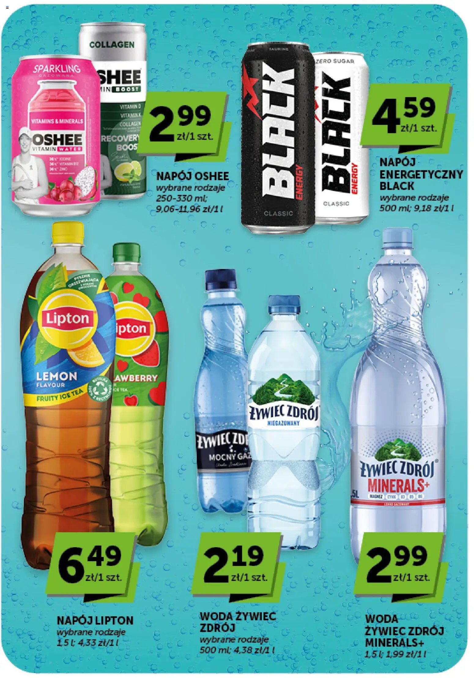 Euro Sklep gazetka od 03.09.2026 | Strona: 35 | Produkty: Woda żywiec, Ice Tea, Oshee, Woda