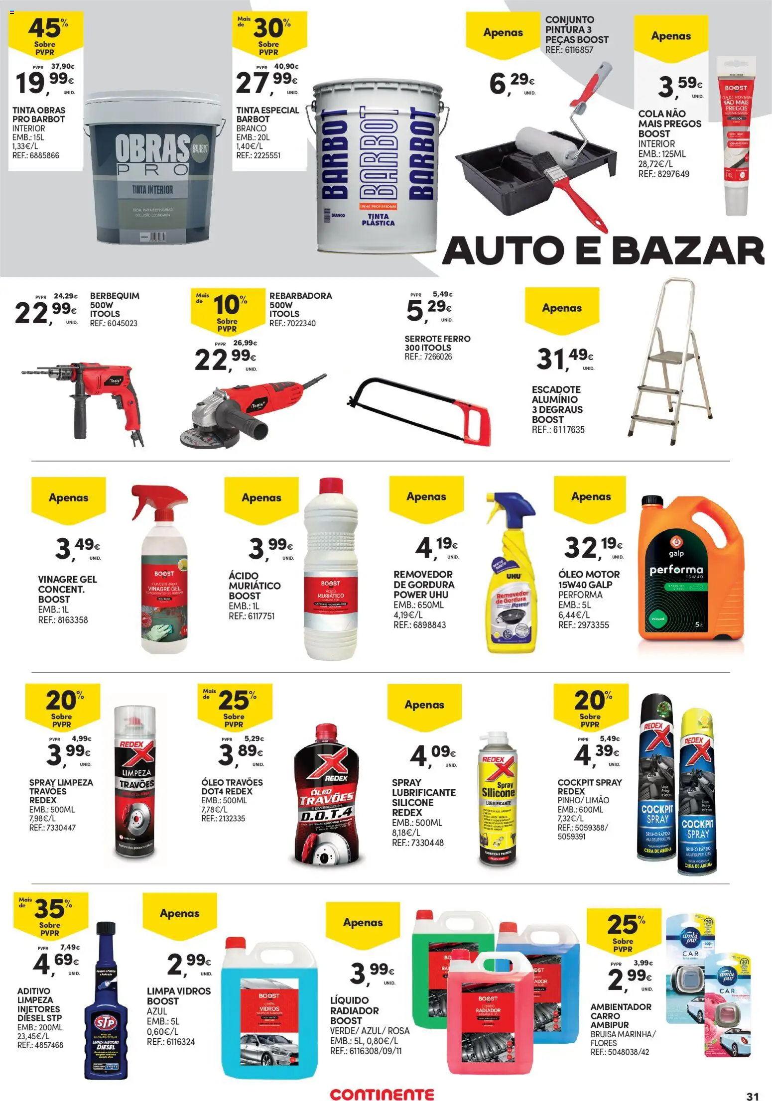 Continente Açores │ válido de 25/06/2026 | Página: 31 | Produtos: Flores, Tinta, Cera, Cera de abelha