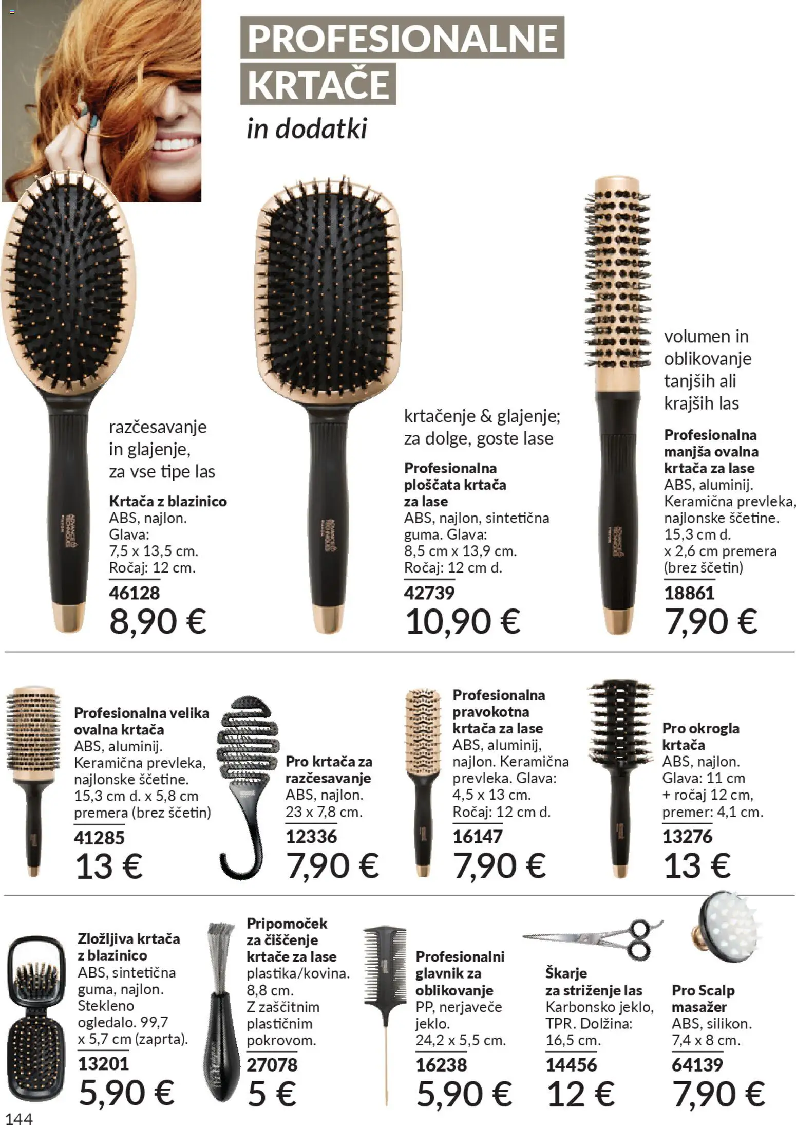 Novi Avon katalog ponudbe – veljaven od 31.03.2026 | Stran: 144 | Izdelki: Prevleka, Glavnik, Krtaca