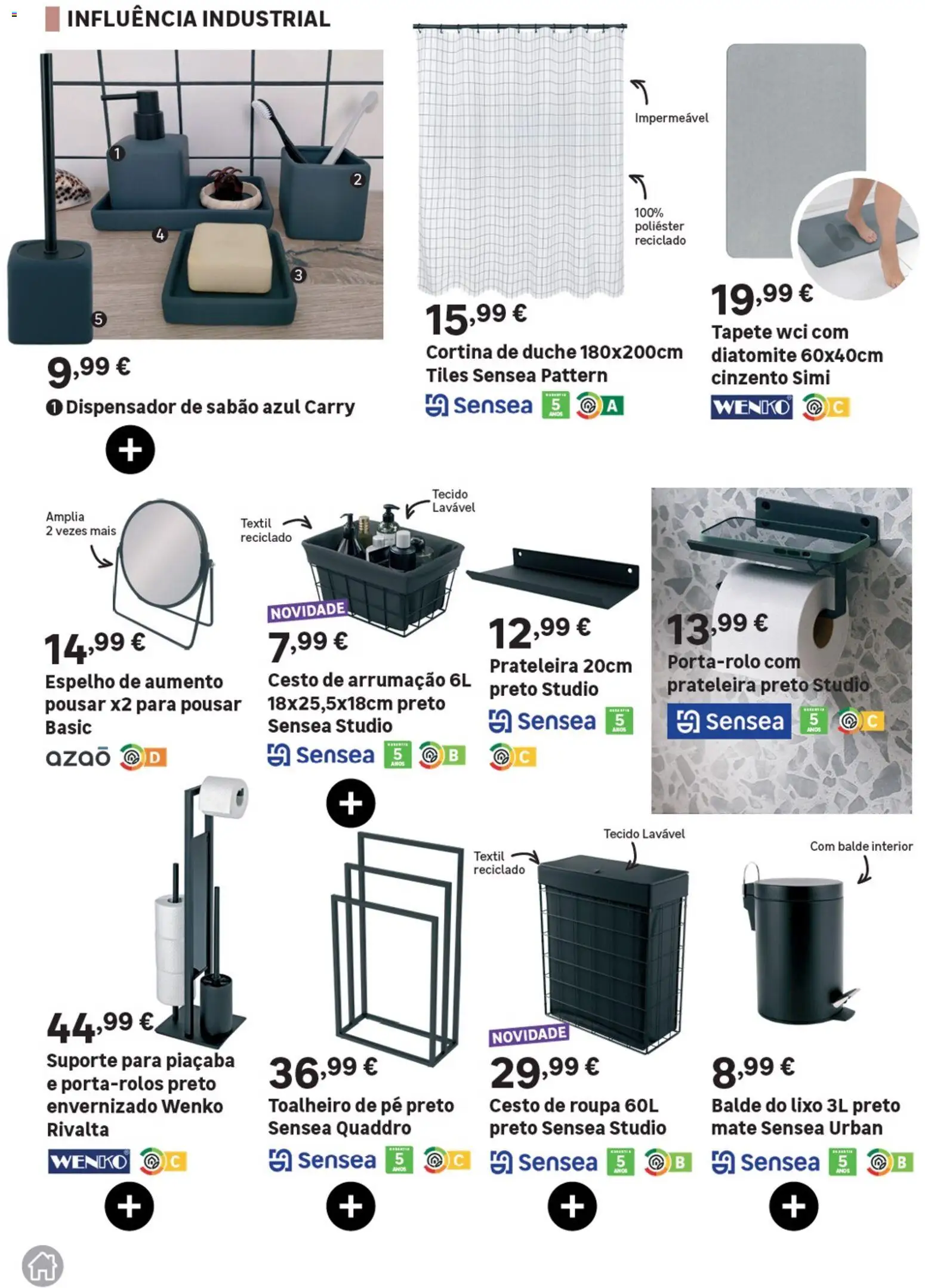 Leroy Merlin Catálogo Casas de Banho │ válido de 28.05.2026 | Página: 43 | Produtos: Sabão, Prateleira, Espelho, Tapete