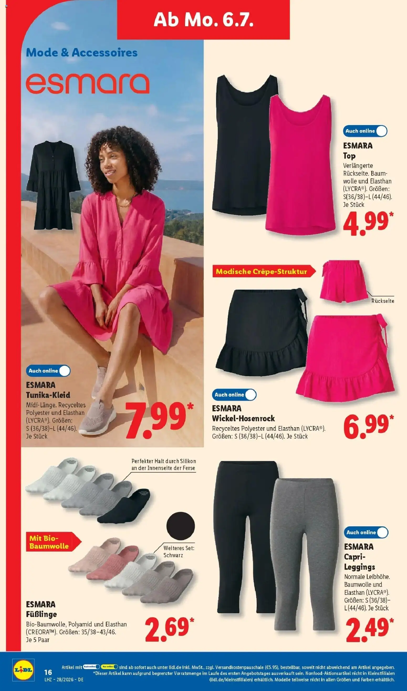 Lidl Prospekt Wahlstedt – gültig ab 06.07.2026 | Seite: 34 | Produkte: Top, Leggings