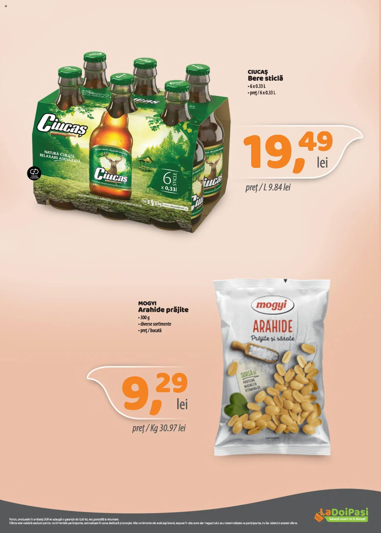 Noul catalog LaDoiPași – valabil de la 01.11.2026 | Pagină: 10 | Produse: Arahide, Bere