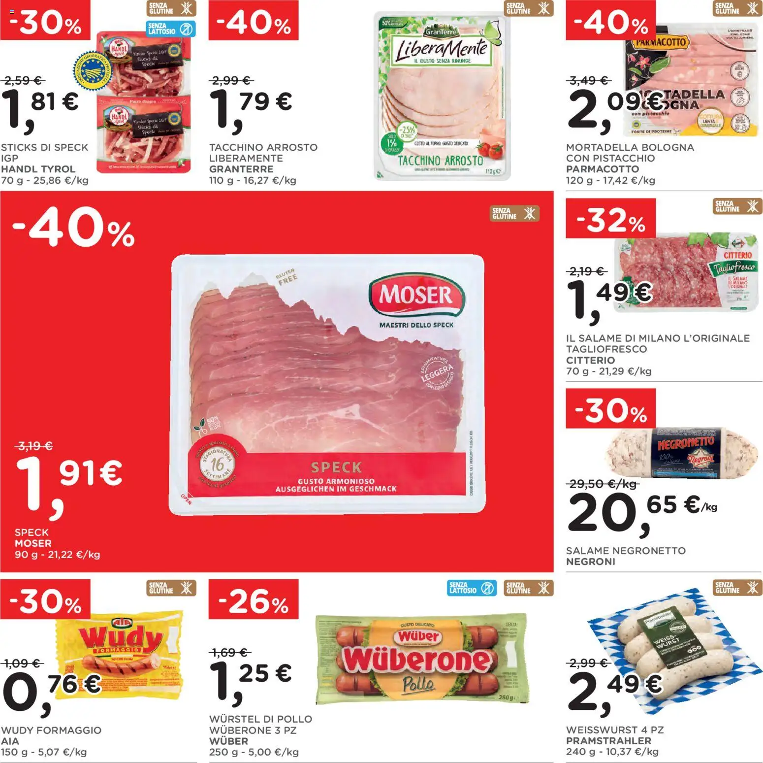 Volantino Poli del 19/08/2026 | Pagina: 12 | Prodotti: Speck, Arrosto, Wurstel, Mortadella