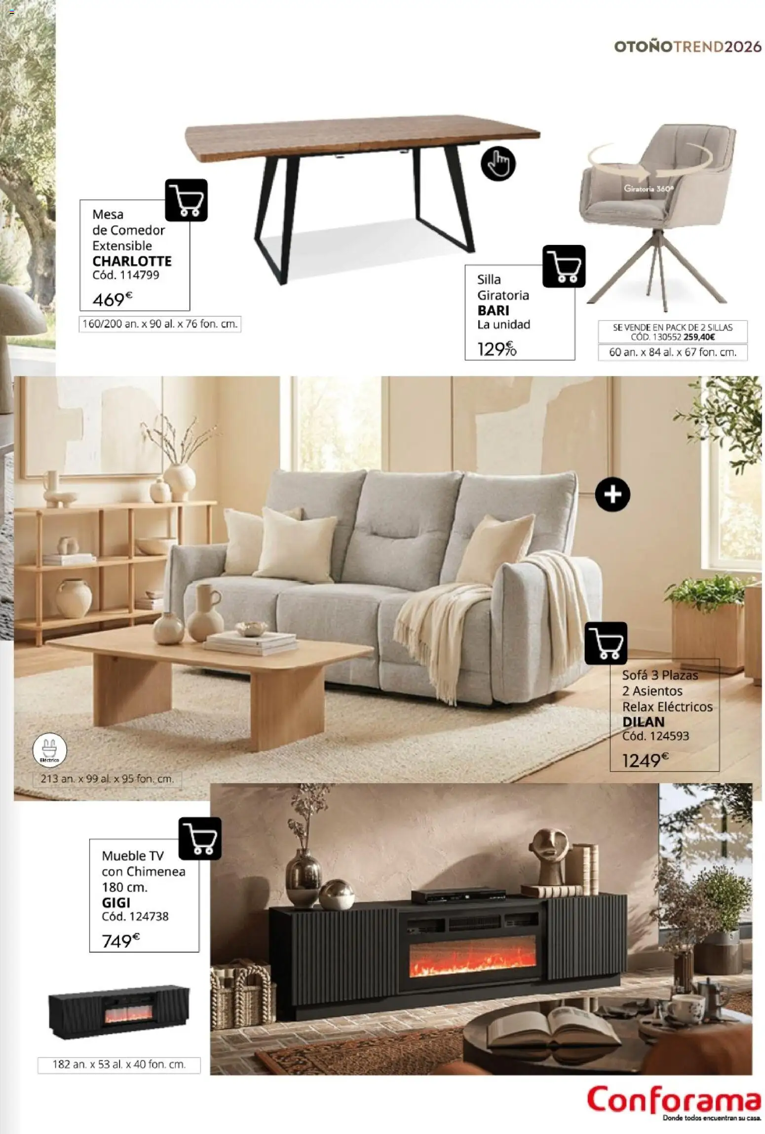 Conforama Guía de otoño 2026 │ válido desde el 30/09/2026 | Página: 11 | Productos: Sofá, Mesa, Silla