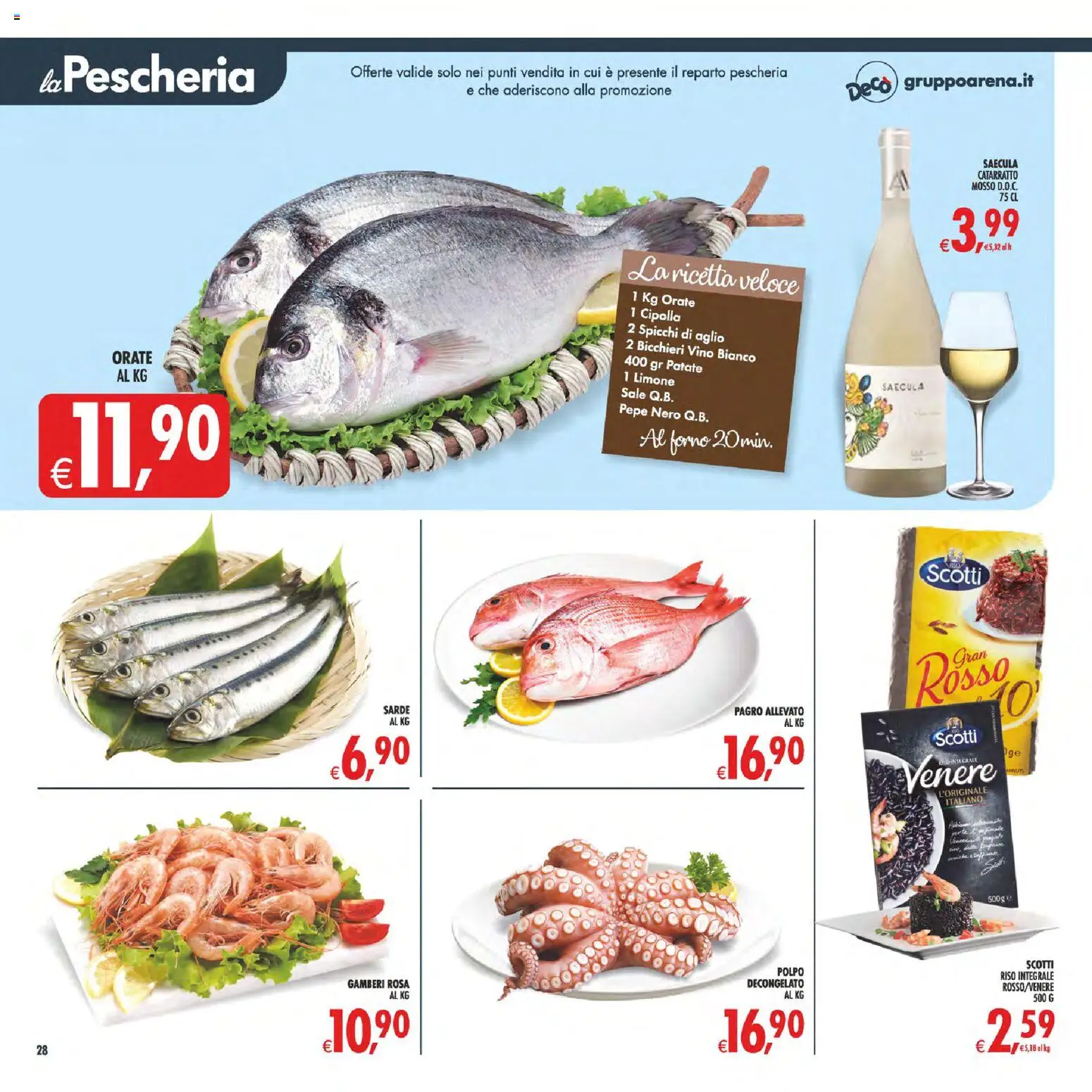Volantino Decò del 22/09/2026 | Pagina: 30 | Prodotti: Polpo, Aglio, Forno, Riso integrale