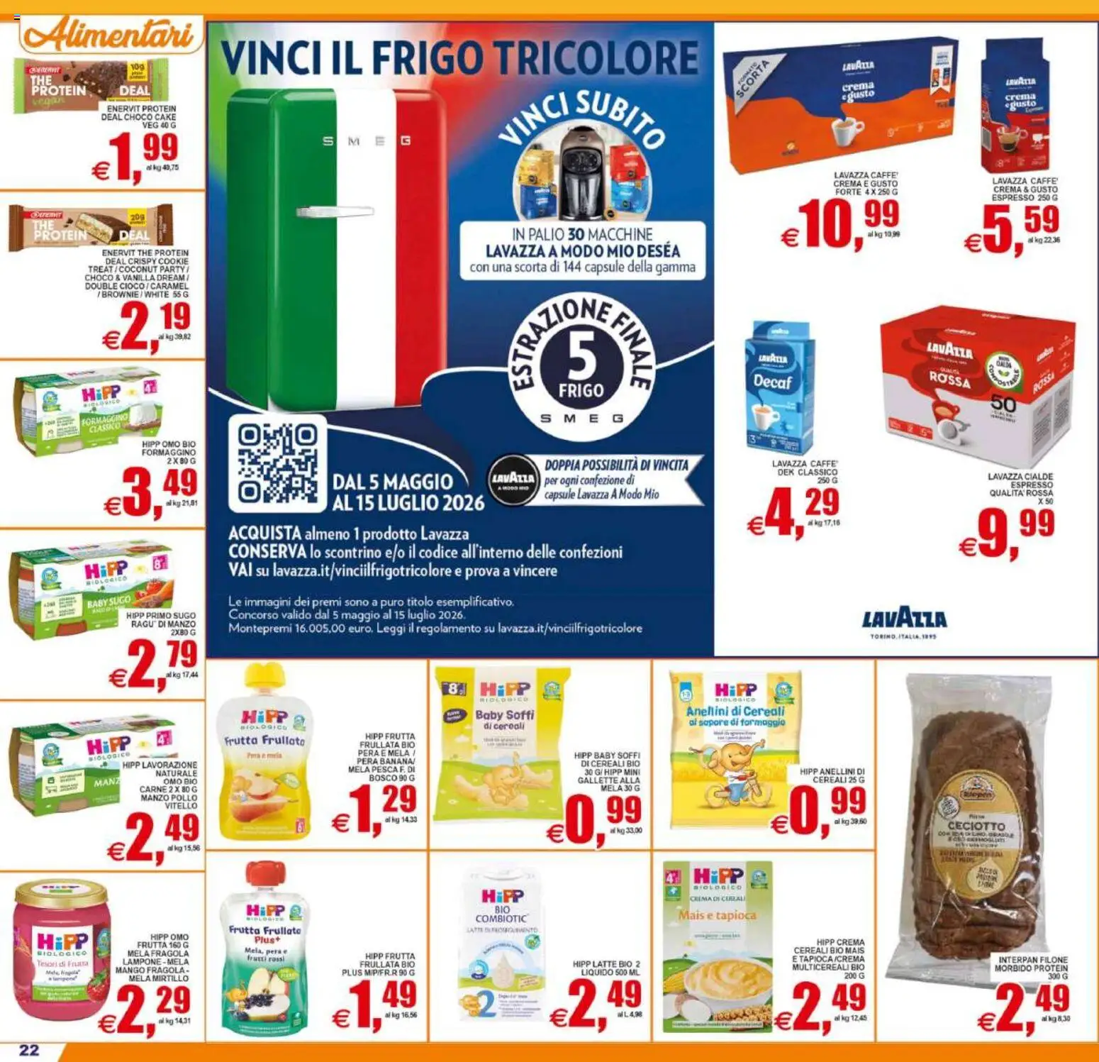 Volantino Pewex del 01/07/2026 | Pagina: 22 | Prodotti: Crema, Manzo, Cereali, Latte