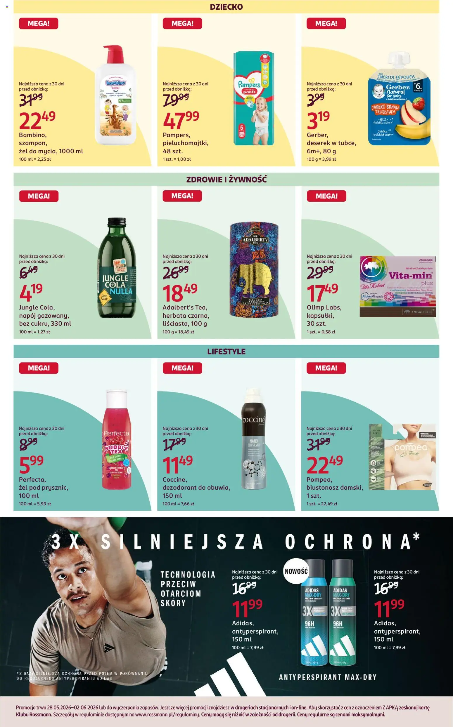 Rossmann gazetka od 28.05.2026 | Strona: 9 | Produkty: Banan, Herbata, Dezodorant, Antyperspirant