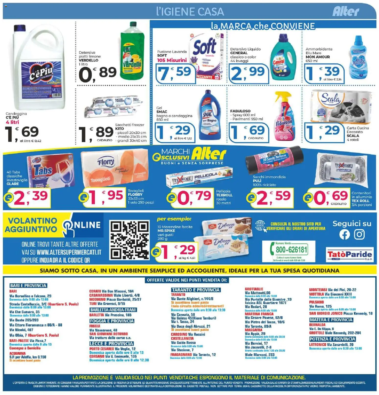 Volantino Alter Discount del 17/09/2026 | Pagina: 12 | Prodotti: Ammorbidente, Lavastoviglie, Alluminio, Lavanda
