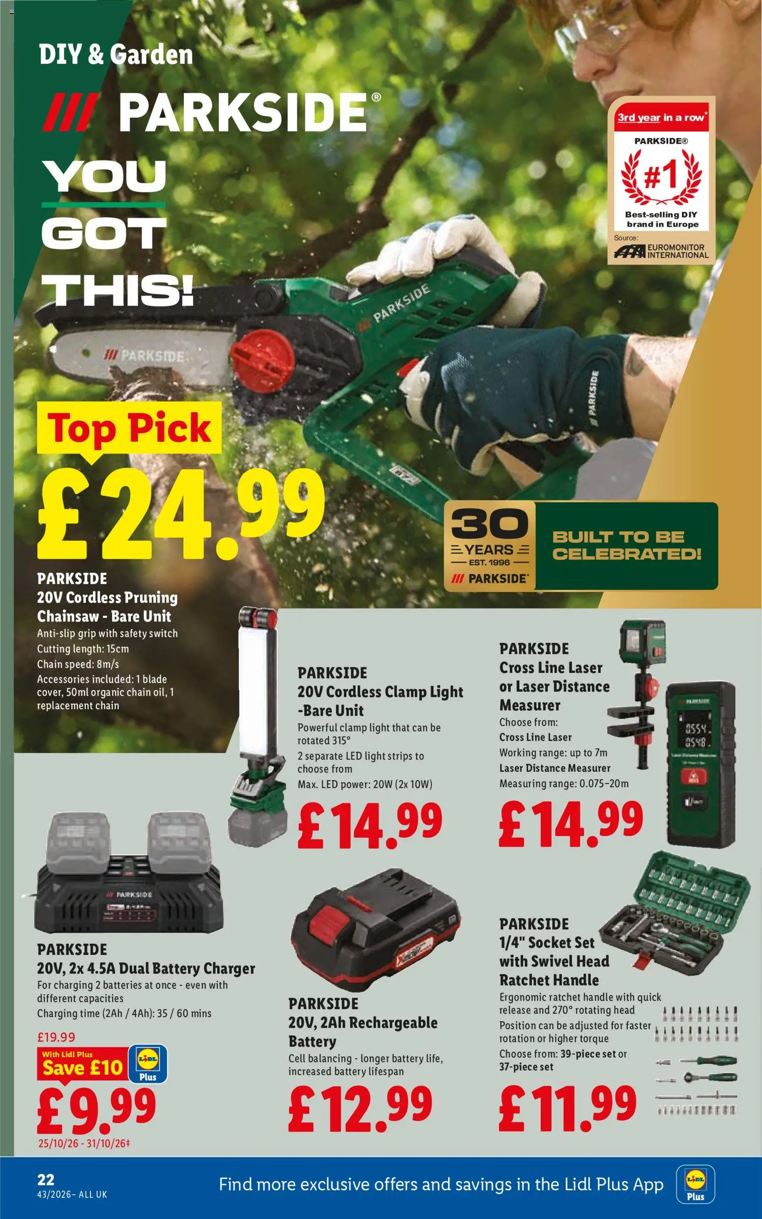 {H1} | Page: 26 | Products: Socket, Battery, LED light, Chainsaw