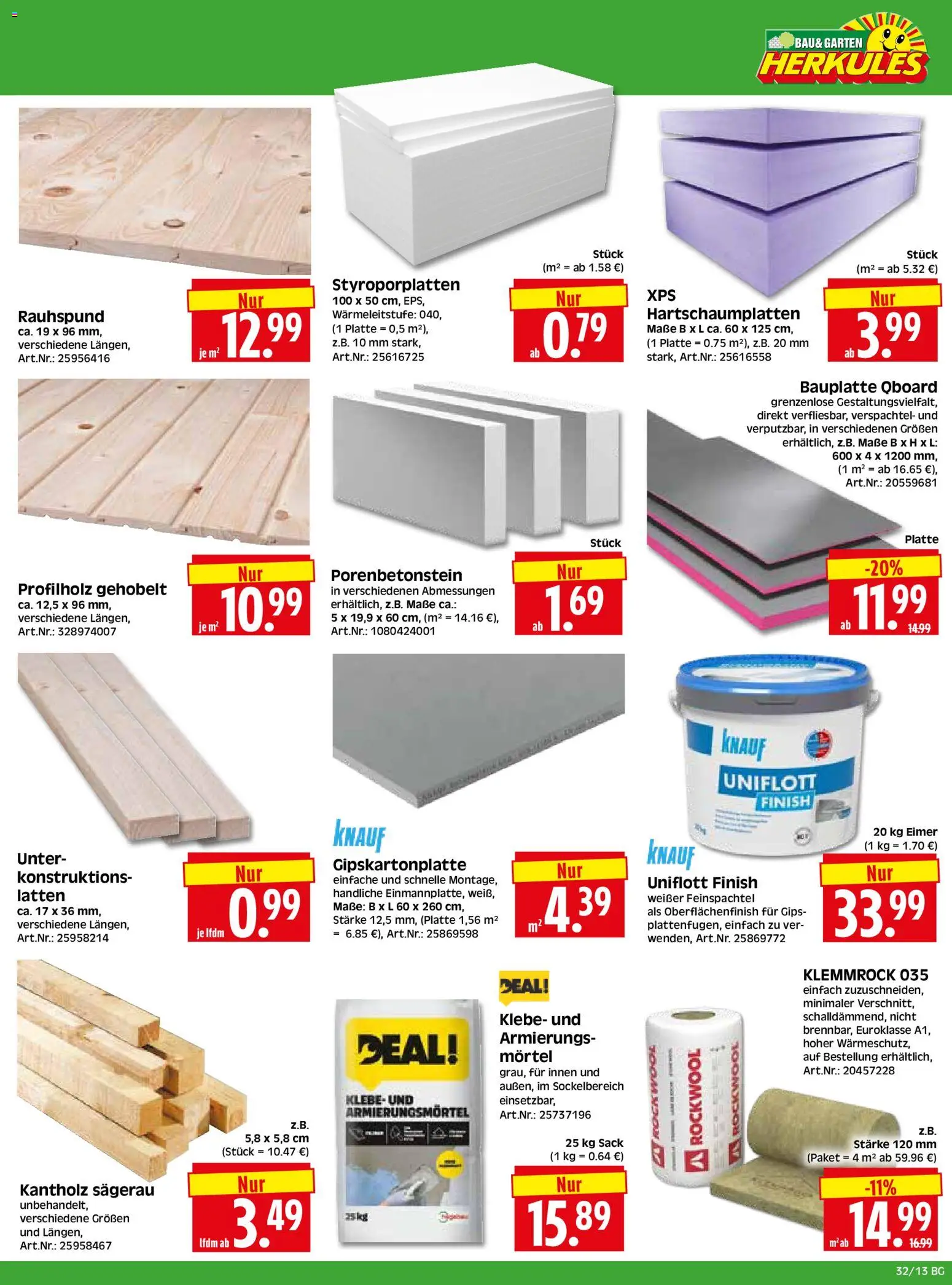 HERKULES Bau & Garten – gültig ab 03.08.2026 | Seite: 13 | Produkte: Finish