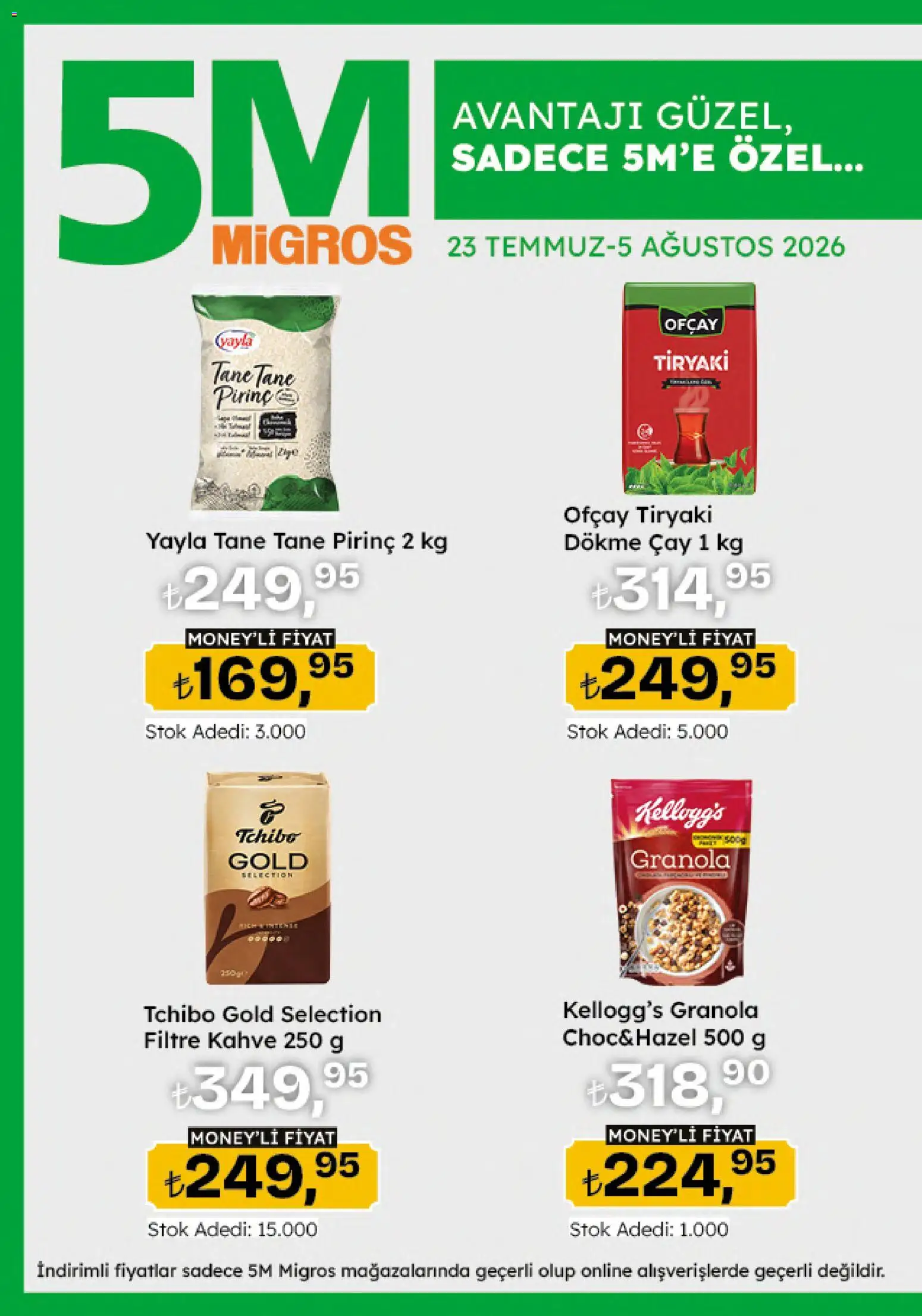 Migros Katalog - 5M Migroskop Dijital - 23 Temmuz 2026 tarihinden itibaren geçerlidir | Sayfa: 10 | Ürünler: Kahve, Pirinç, Çay