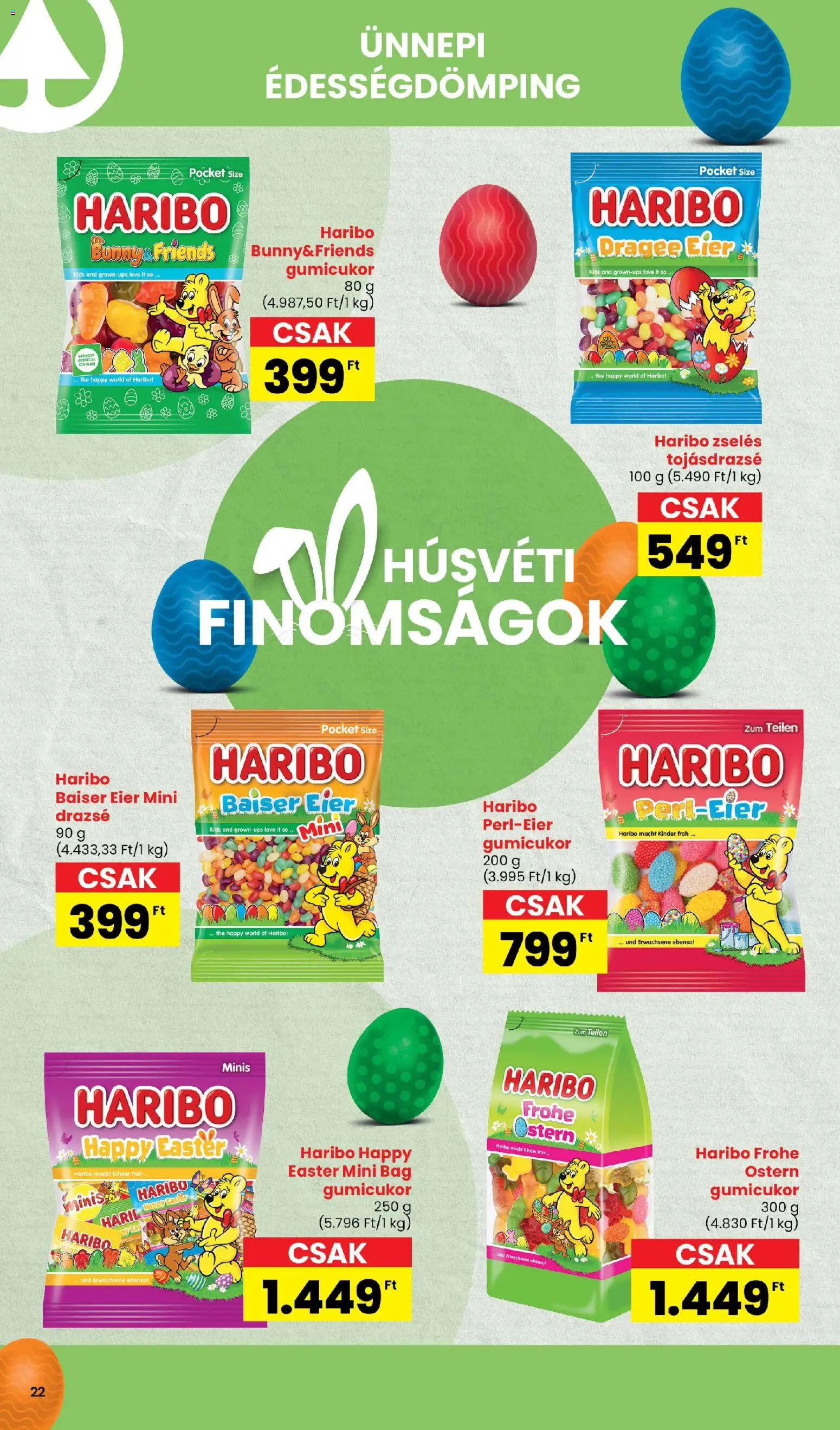 Spar akciós ujság - amely érvényes a következő dátumtól: 05.03.2026 | Oldal: 22 | Termékek: Gumicukor, Drazsé, Só