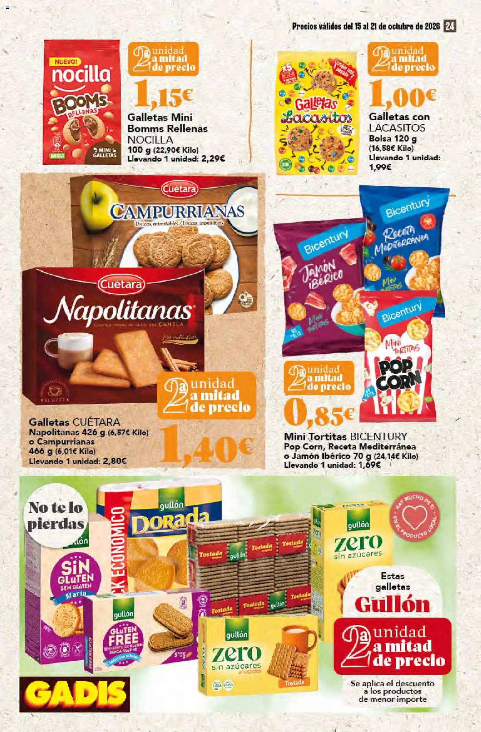 Gadis - folleto │ válido desde el 15/10/2026 | Página: 24 | Productos: Jamón ibérico, Jamón, Té, Bolsa