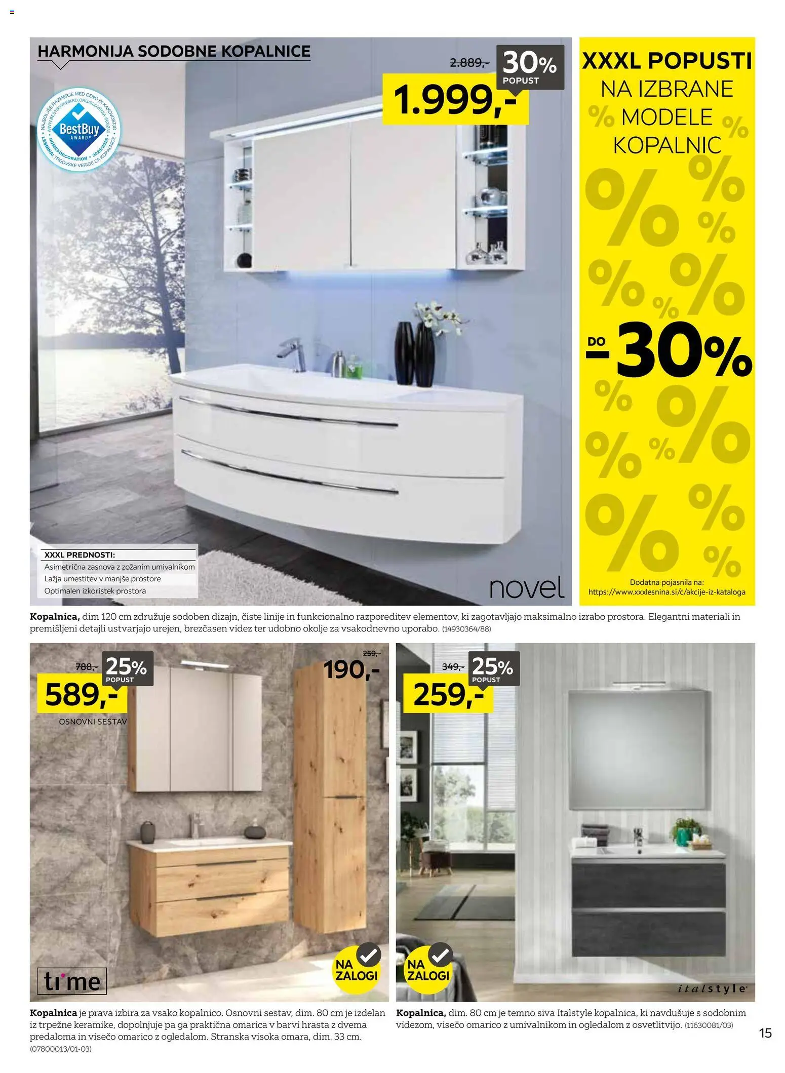 Novi XXXL Lesnina katalog ponudbe – veljaven od 01.06.2026 | Stran: 15 | Izdelki: Omarica