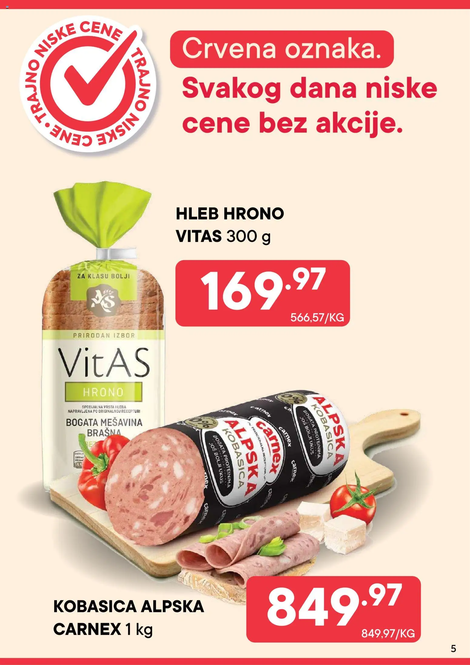 PerSu katalog - važi od 01.08.2026 | Strana: 5 | Proizvode: Hleb, Kobasica