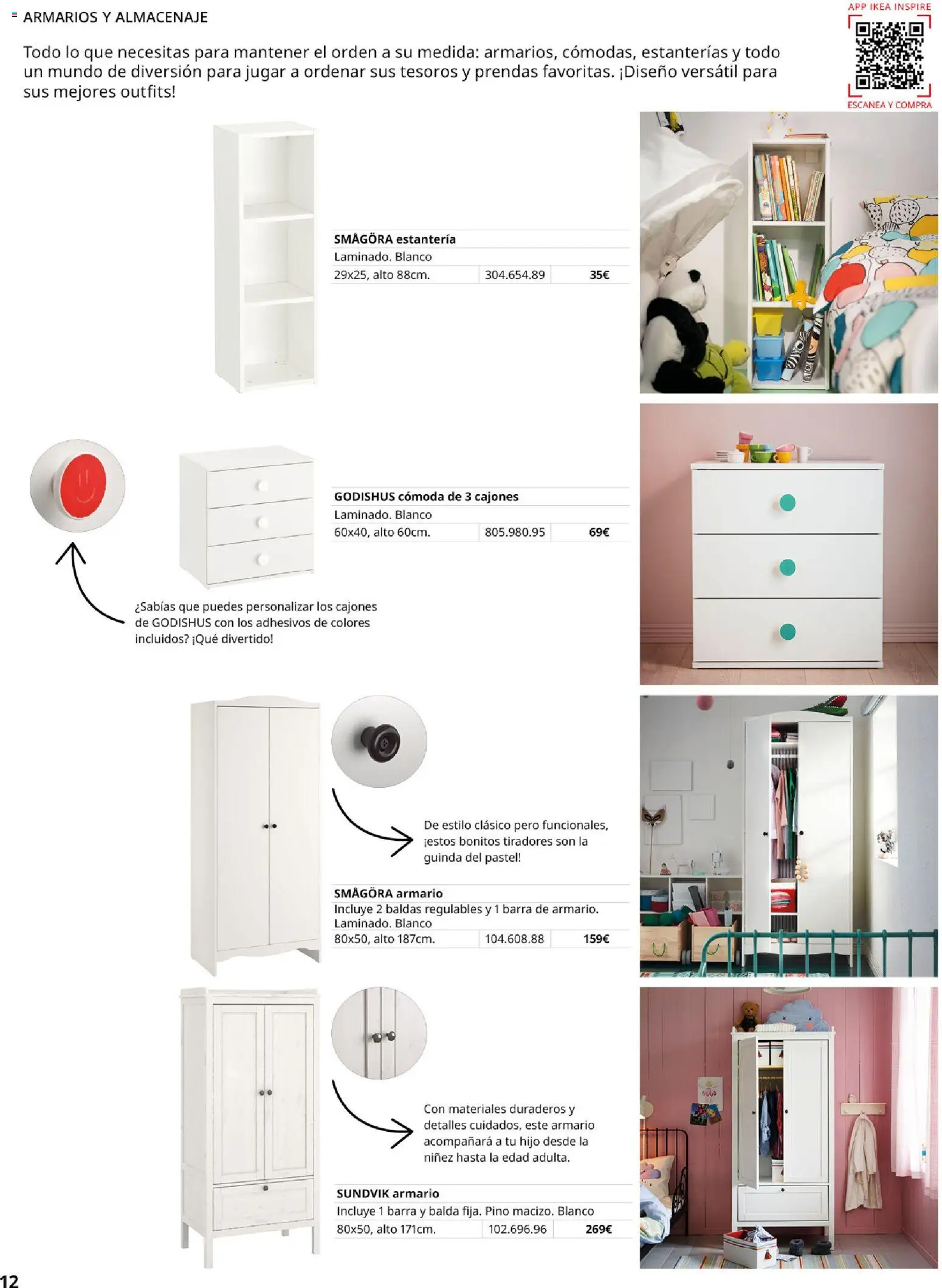 Catálogo IKEA Almacenaje infantil │ válido desde el 01/02/2026 | Página: 12 | Productos: Estantería, Cómoda, Almacenaje, Armario