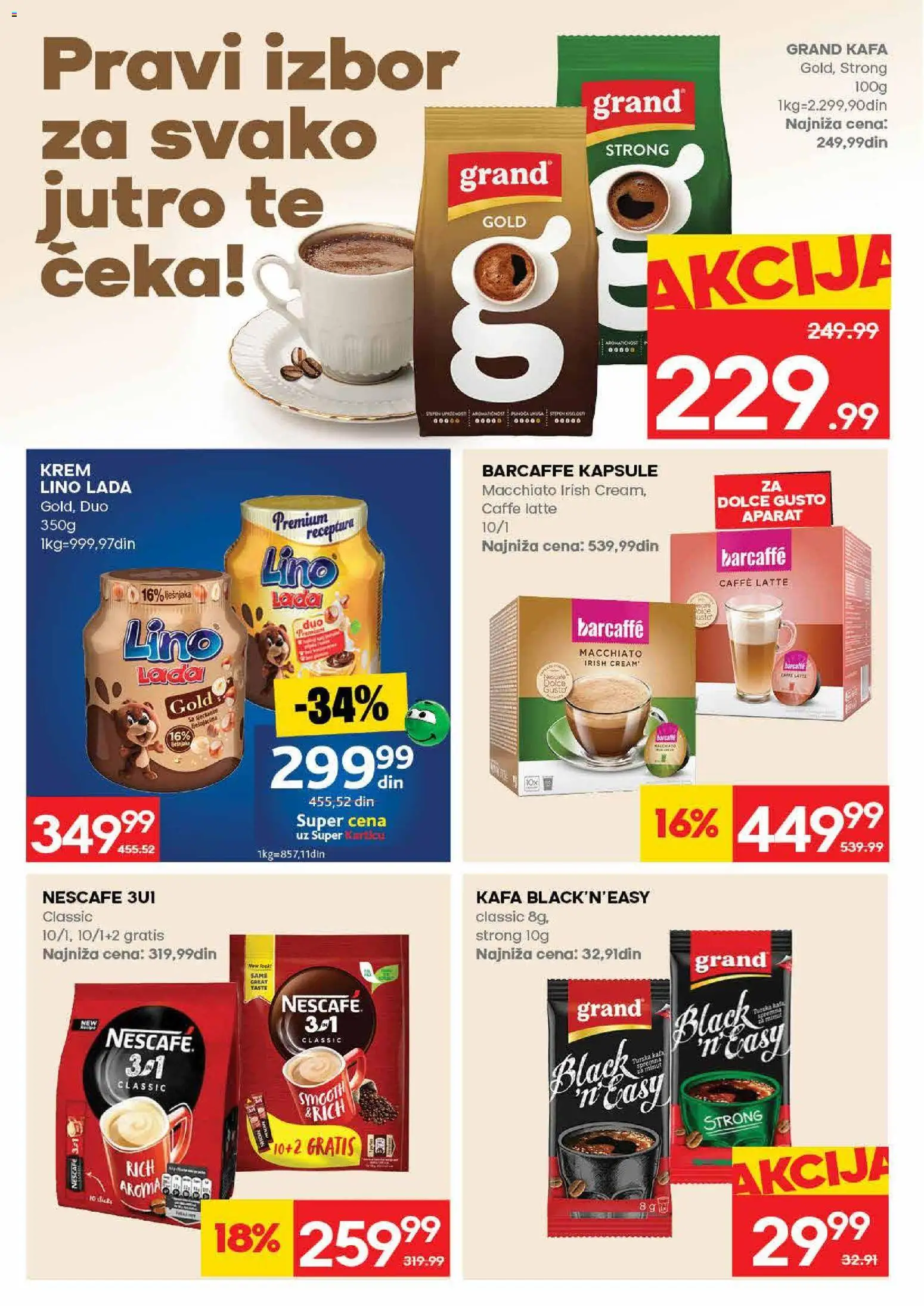 Mercator katalog - važi od 02.07.2026 | Strana: 16 | Proizvode: Dolce Gusto, Barcaffé, Kafa, Nescafé