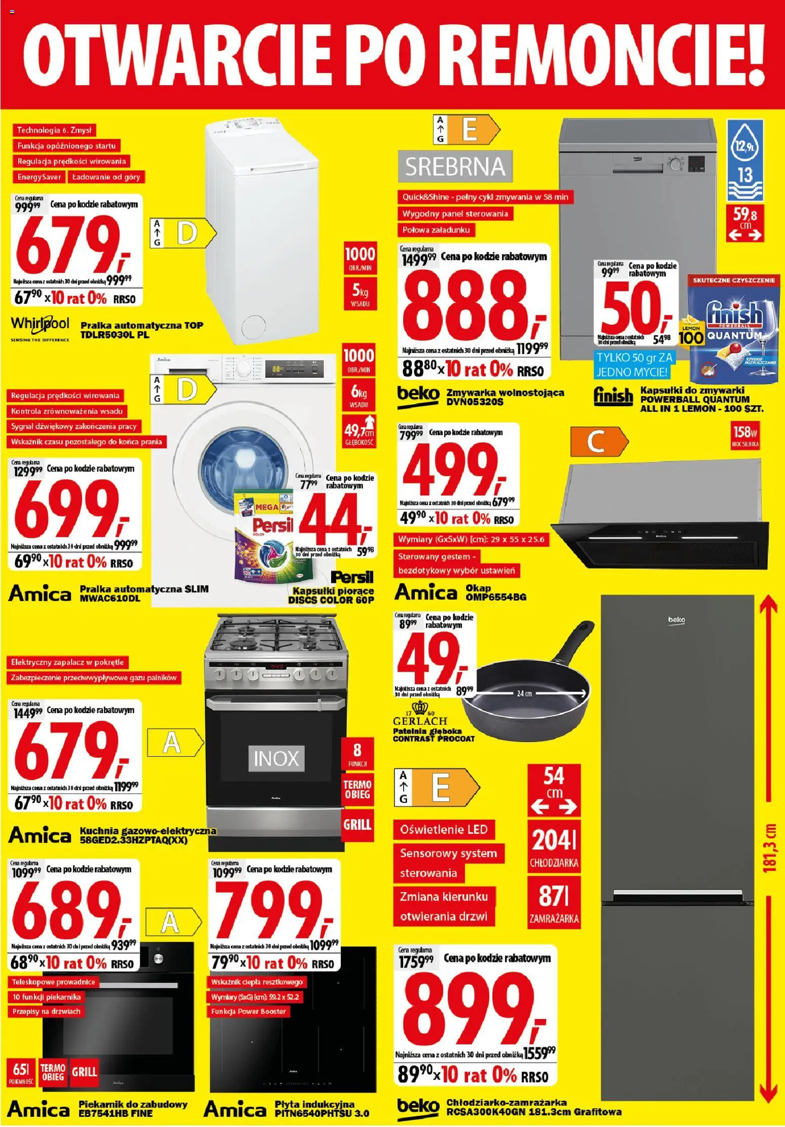 Mediaexpert promocje - Wielkie otwarcie Kielce od 01.10.2026 | Strona: 7 | Produkty: Persil, Pralka, Grill, Okap