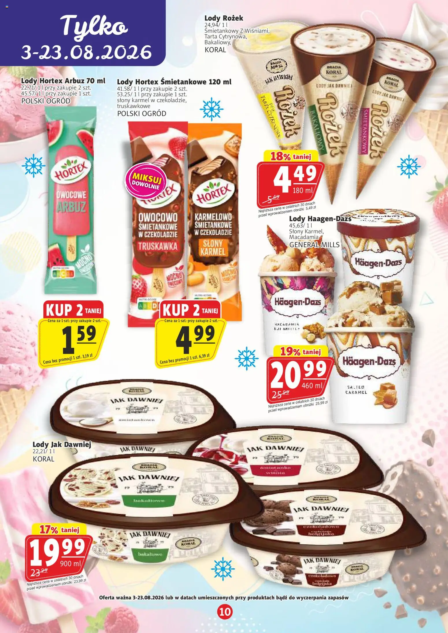 Prim Market gazetka - Witaj Szkoło od 03.08.2026 | Strona: 10 | Produkty: Arbuz, Lody