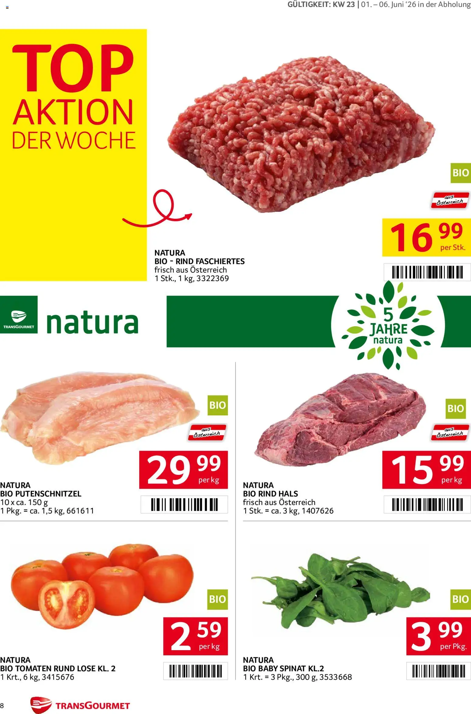 Transgourmet Flugblatt gültig ab 01.06.2026 | Seite: 8