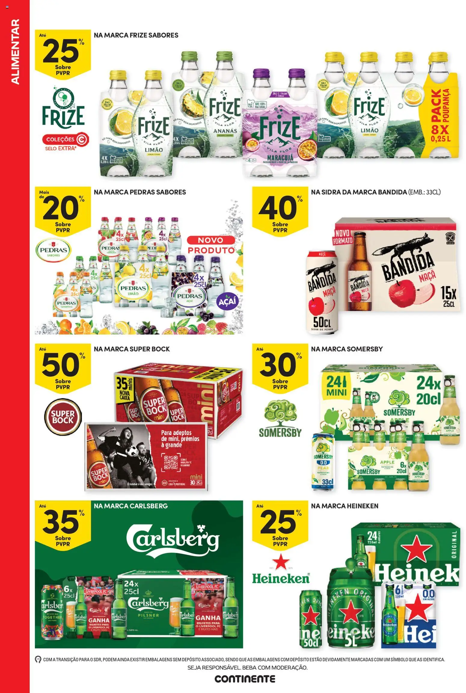 Continente - Férias de Verão  Abre espaço para a distração │ válido de 23/06/2026 | Página: 44 | Produtos: Açai, Super bock, Maça, Somersby