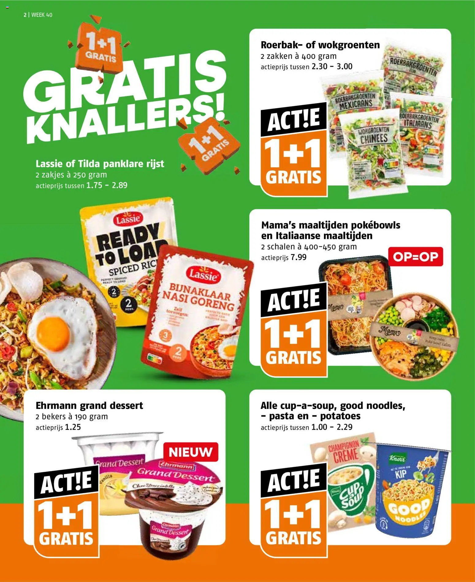 {H1} | Pagina: 2 | Producten: Champignon, Rijst, Pasta, Crème