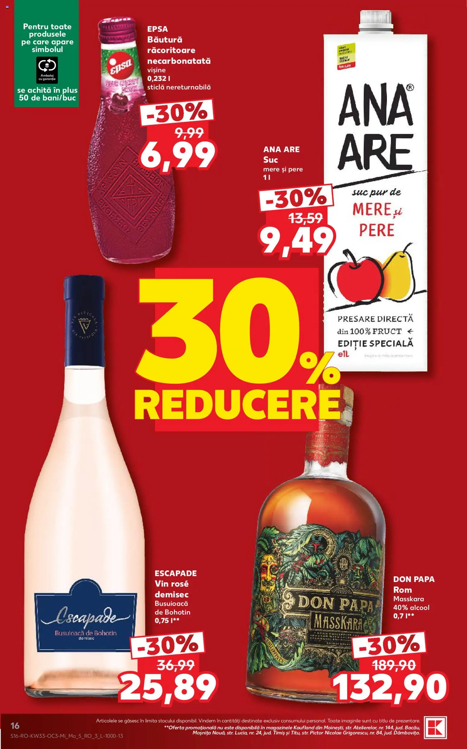 Noul catalog Kaufland – valabil de la 12.08.2026 | Pagină: 16 | Produse: Suc, Mere, Pere, Plus