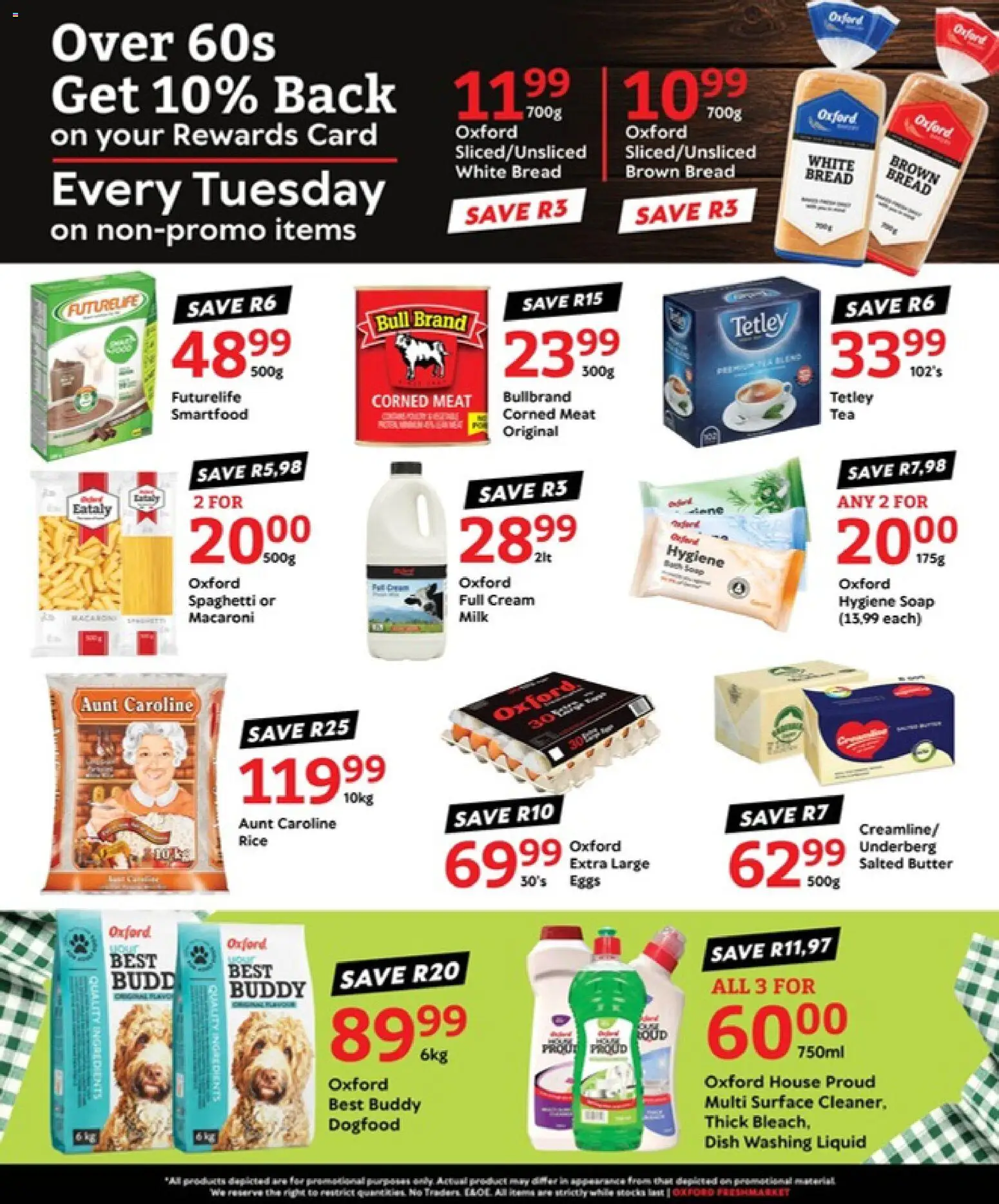 New Oxford Freshmarket catalogue – valid from 14/07/2026 | Page: 3 | Products: Eggs, Bread, Rice, Cream