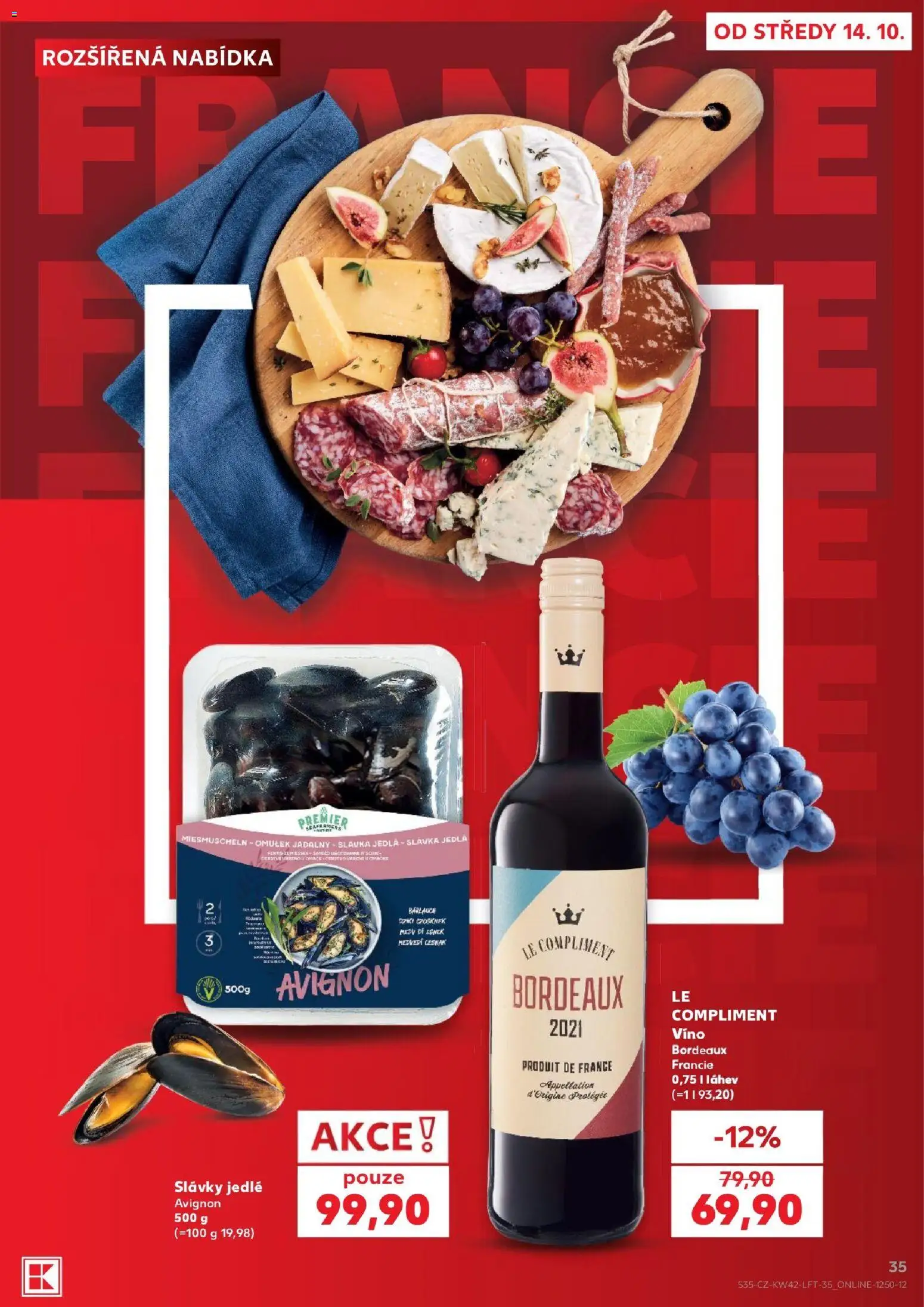 Kaufland leták - Ostrava od 14.10.2026 | Strana: 35 | Produkty: Víno, Láhev