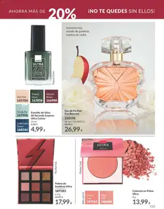 Vista previa Catálogo AVON campaña 9 válido desde el 01/09/2026 | Página: 155 | Productos: Polvo, Esmalte de uñas, Té, Eau de parfum