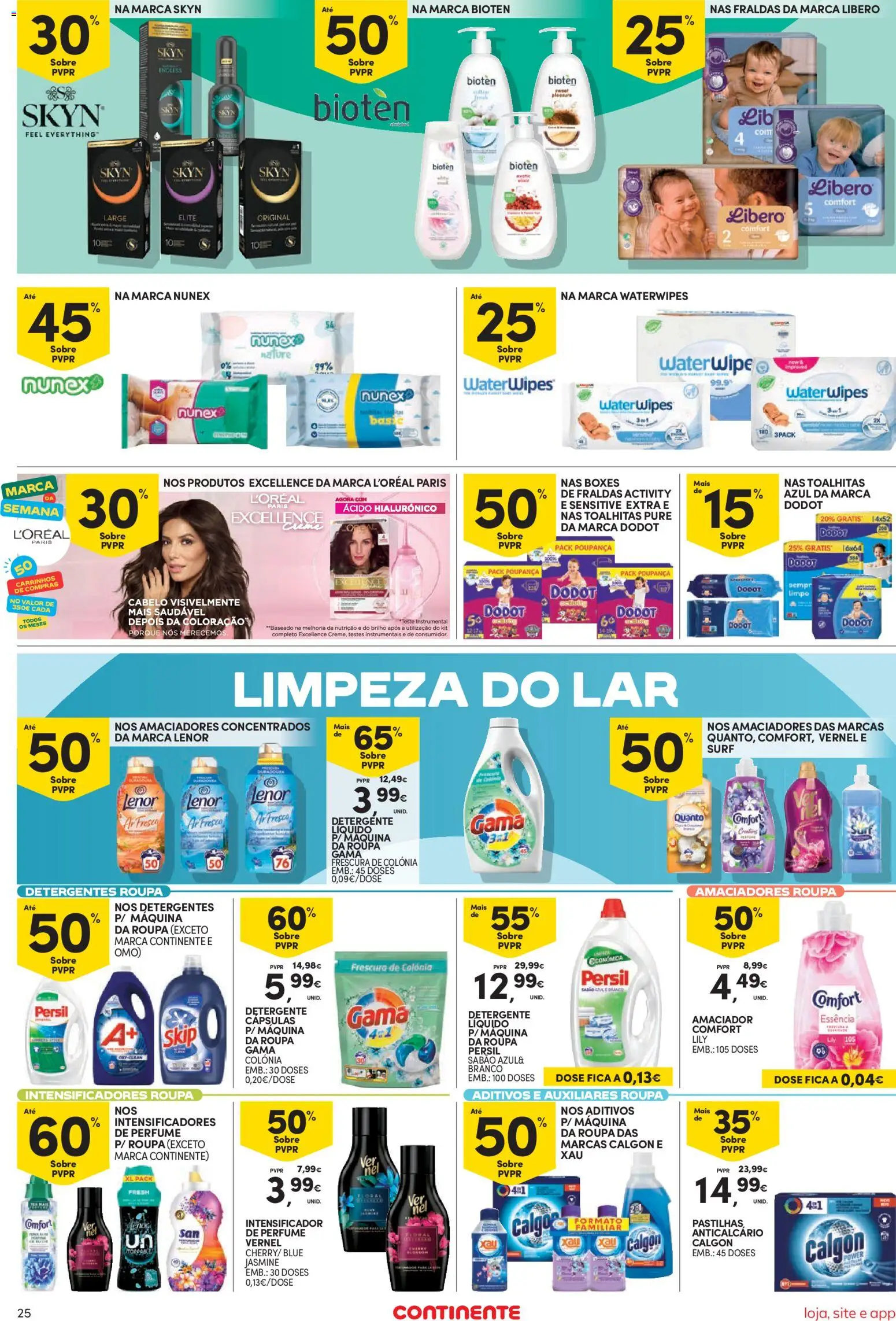 Continente folheto Bom Dia │ válido de 27/10/2026 | Página: 25 | Produtos: Perfume, Anticalcário, Detergente, Persil