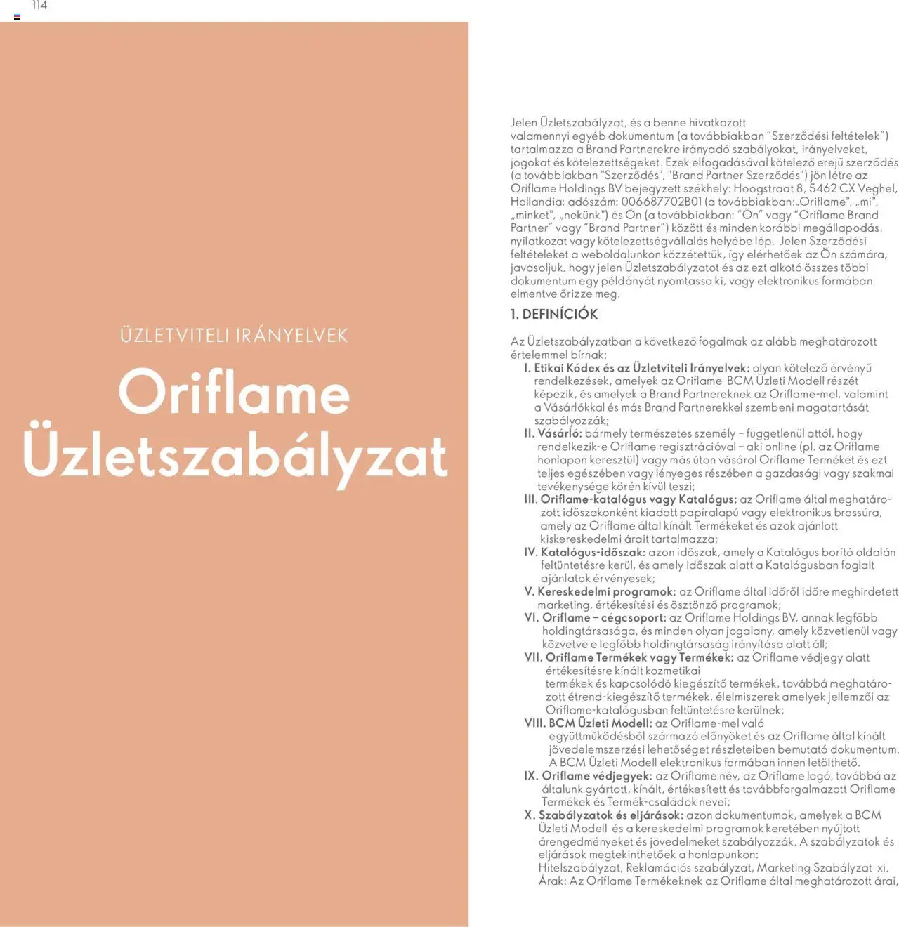 Oriflame akciós ujság - amely érvényes a következő dátumtól: 2024.04.28. | Oldal: 114