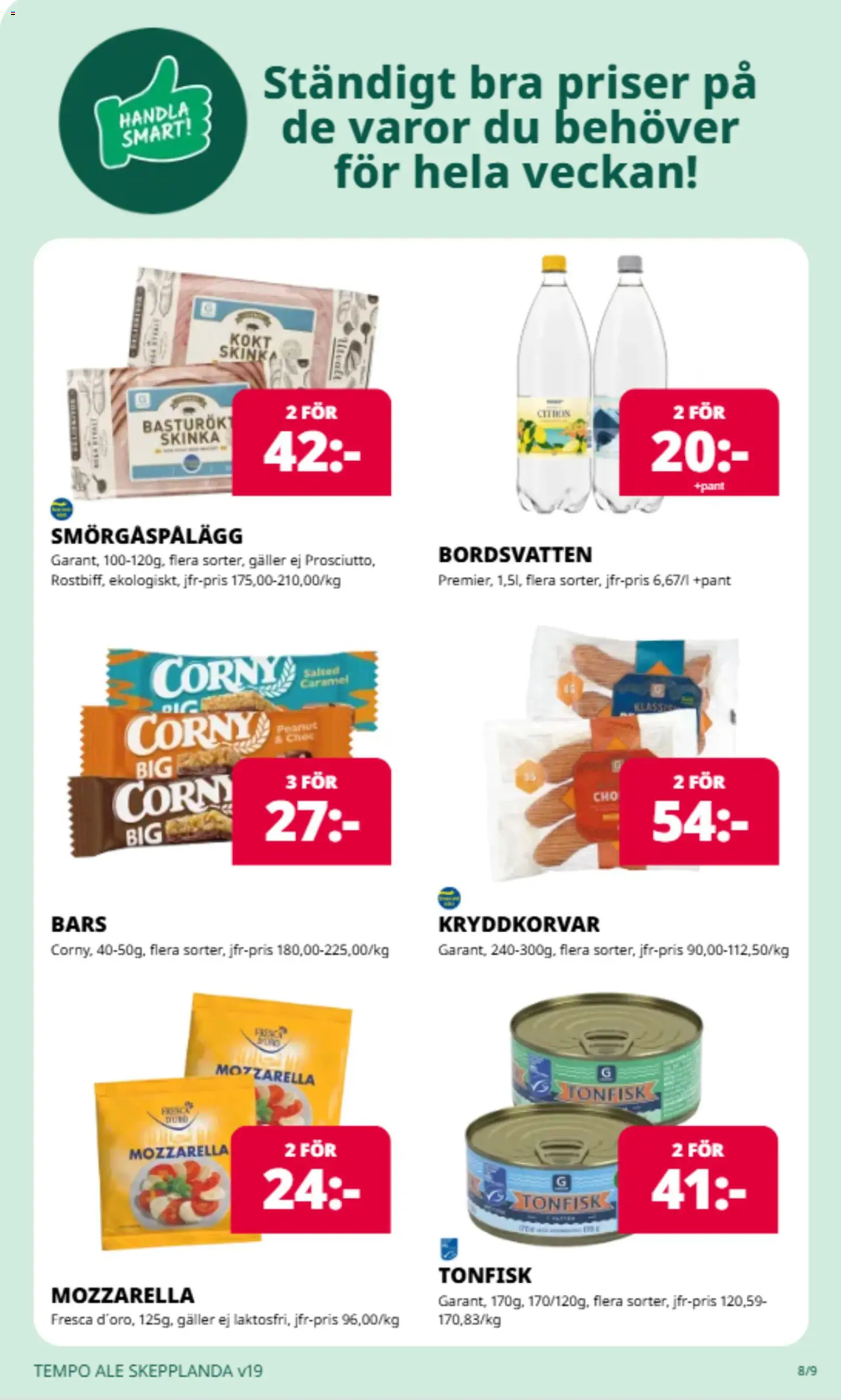 Tempo reklamblad aktuell från 04.05.2026 | Sida: 5 | Produkter: Galler, Smörgåspålägg, Tonfisk, Citron