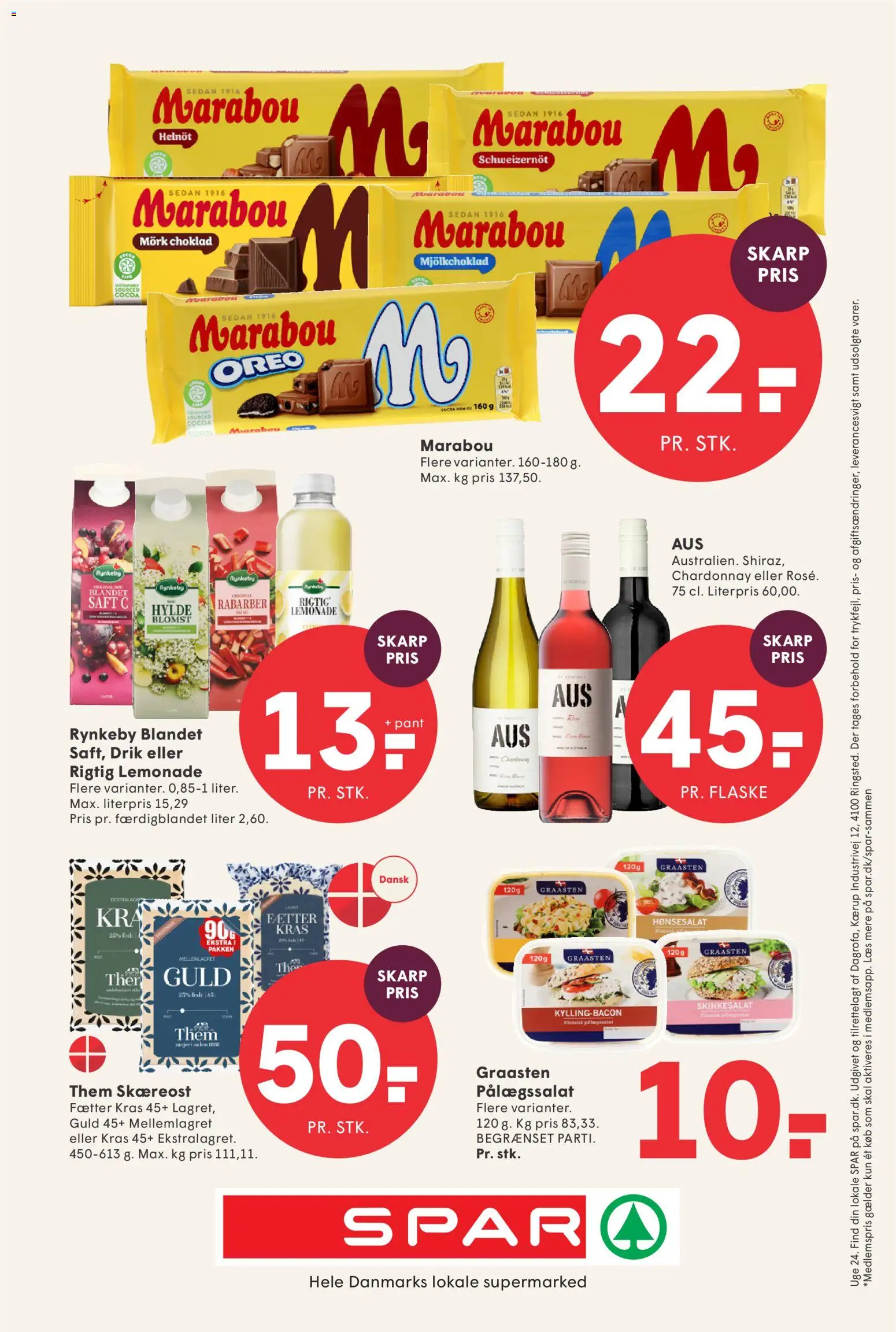 Spar tilbudsavis – gyldig fra 05.06.2026 | Side: 23 | Produkter: Rabarber, Skinkesalat, Søm, Oreo