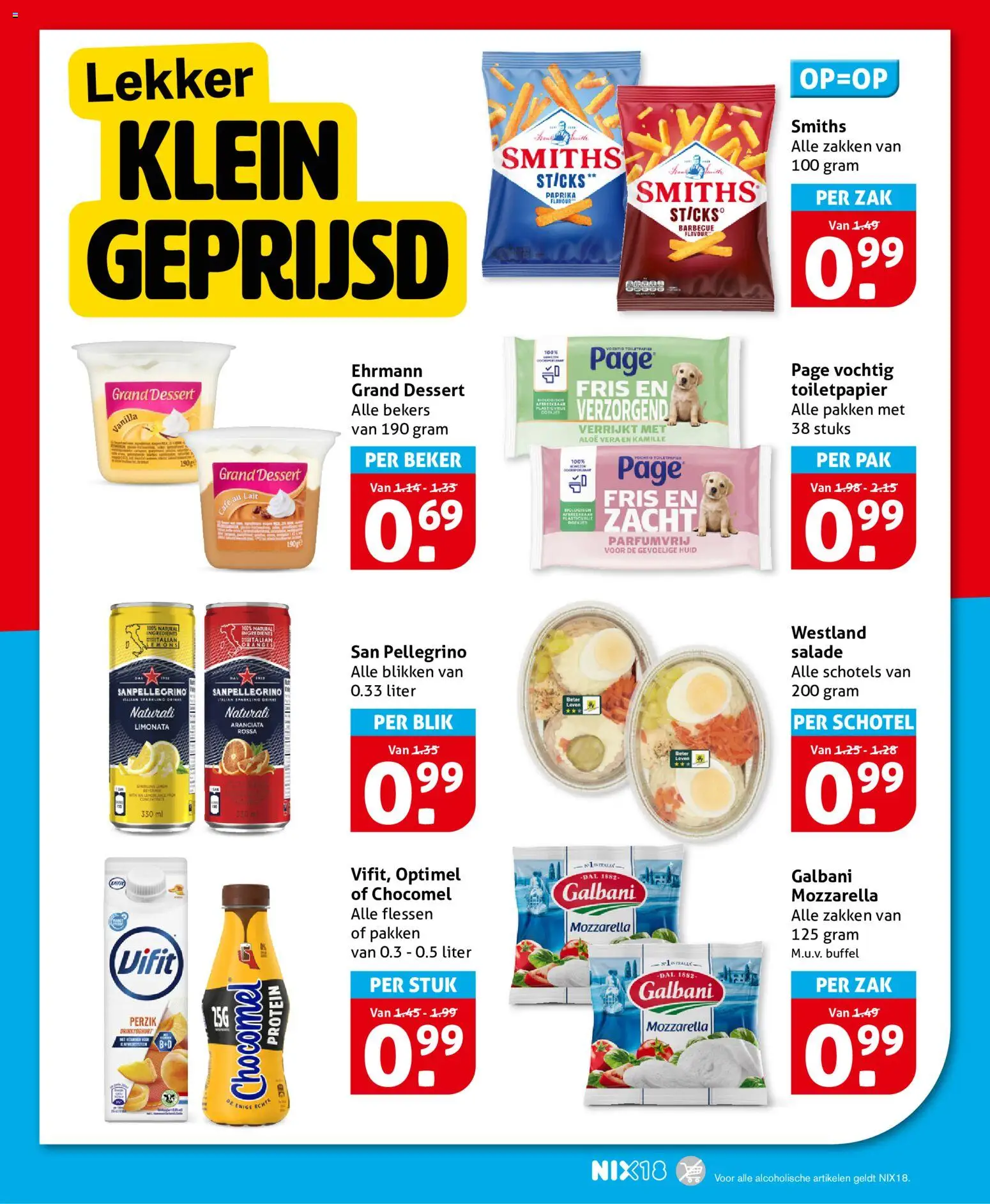 {H1} | Pagina: 12 | Producten: Beker, Salade, Mozzarella, Toiletpapier