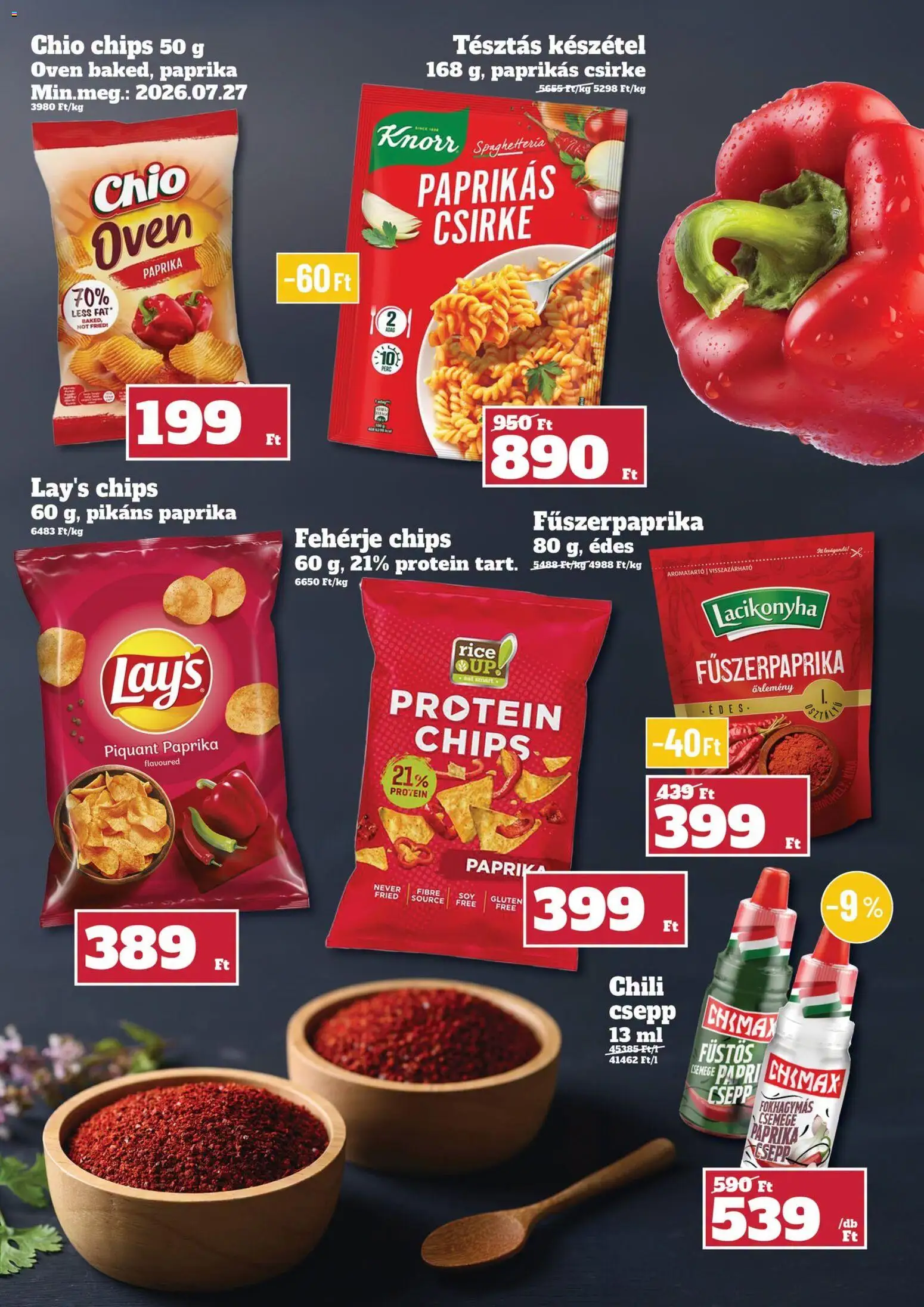 Family Diszkont akciós ujság - amely érvényes a következő dátumtól: 2026.07.03. | Oldal: 12 | Termékek: Chili, Chips, Fehérje, Készétel