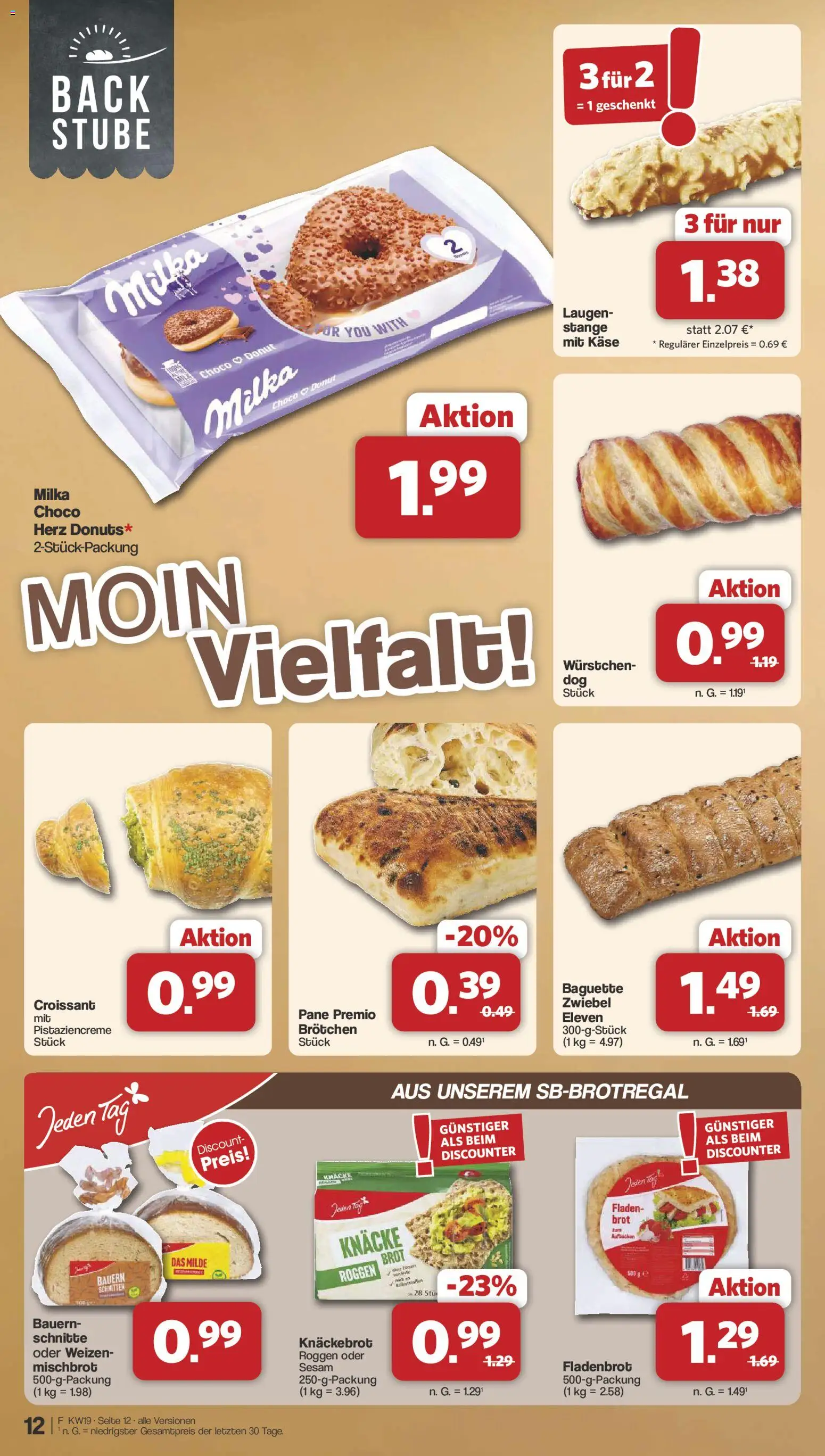 Famila Nordwest Prospekt 	 – gültig ab 04.05.2026 | Seite: 12 | Produkte: Pane, Baguette, Milka, Brot