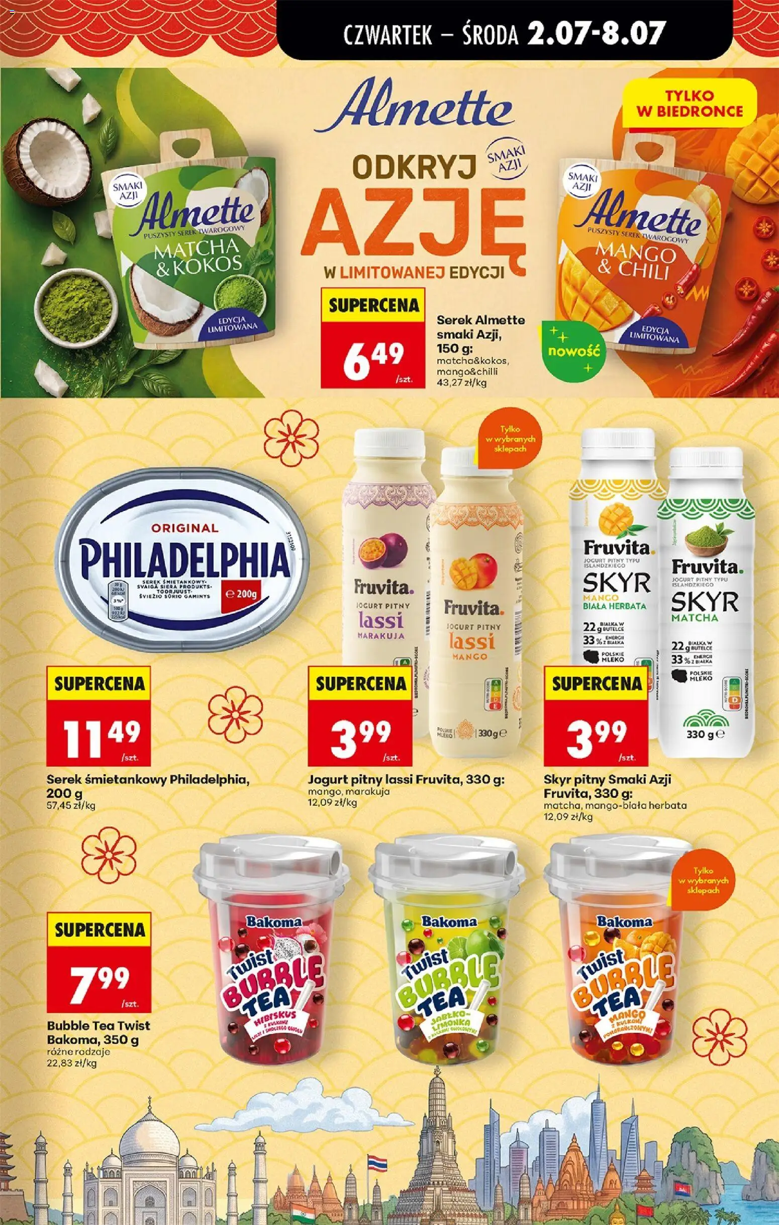 Biedronka gazetka od czwartku od 02.07.2026 | Strona: 35 | Produkty: Cream cheese, Serek, Herbata, Skyr