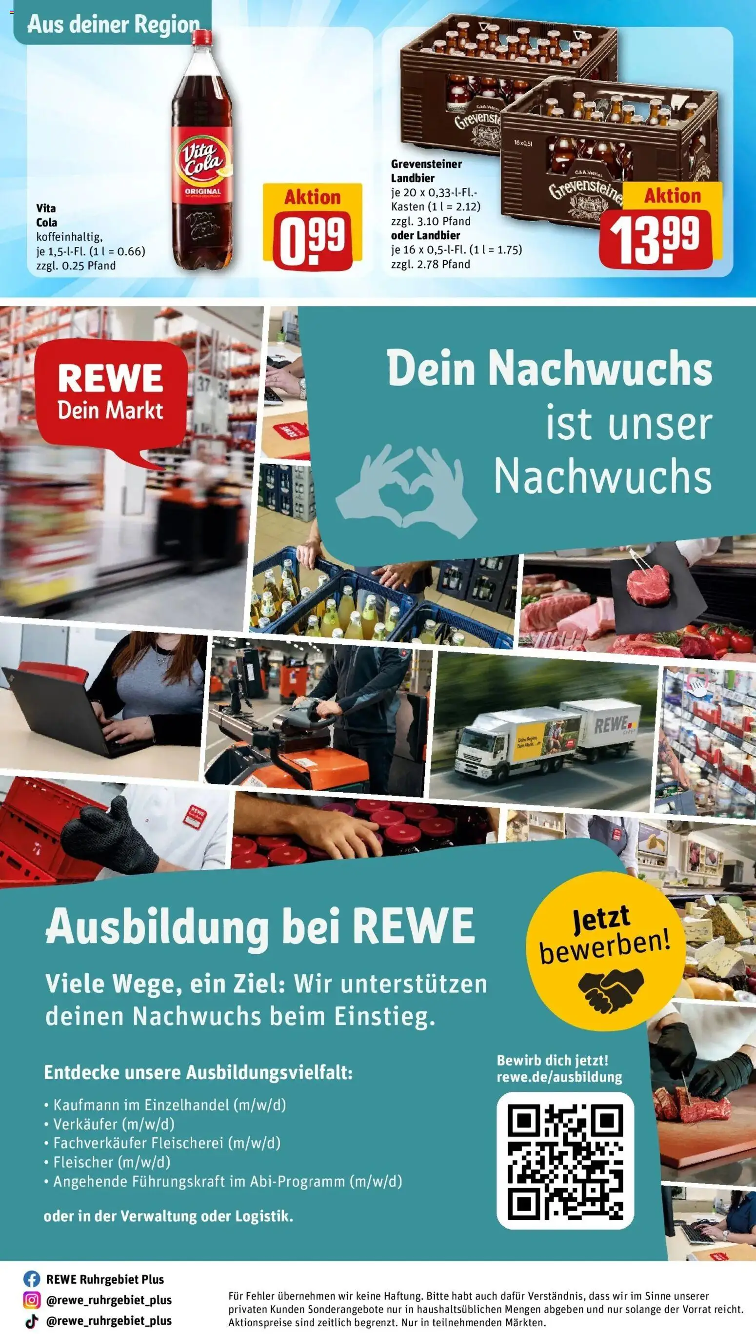Rewe Prospekt Schalksmühle – gültig ab 27.07.2026 | Seite: 30 | Produkte: Cola, Veltins