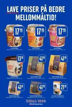 Forhåndsvisning av Rema 1000 kundeavis gyldig fra 17/08/2026 | Side: 27 | Produkter: Havsalt, Urter, Havregryn, Protein