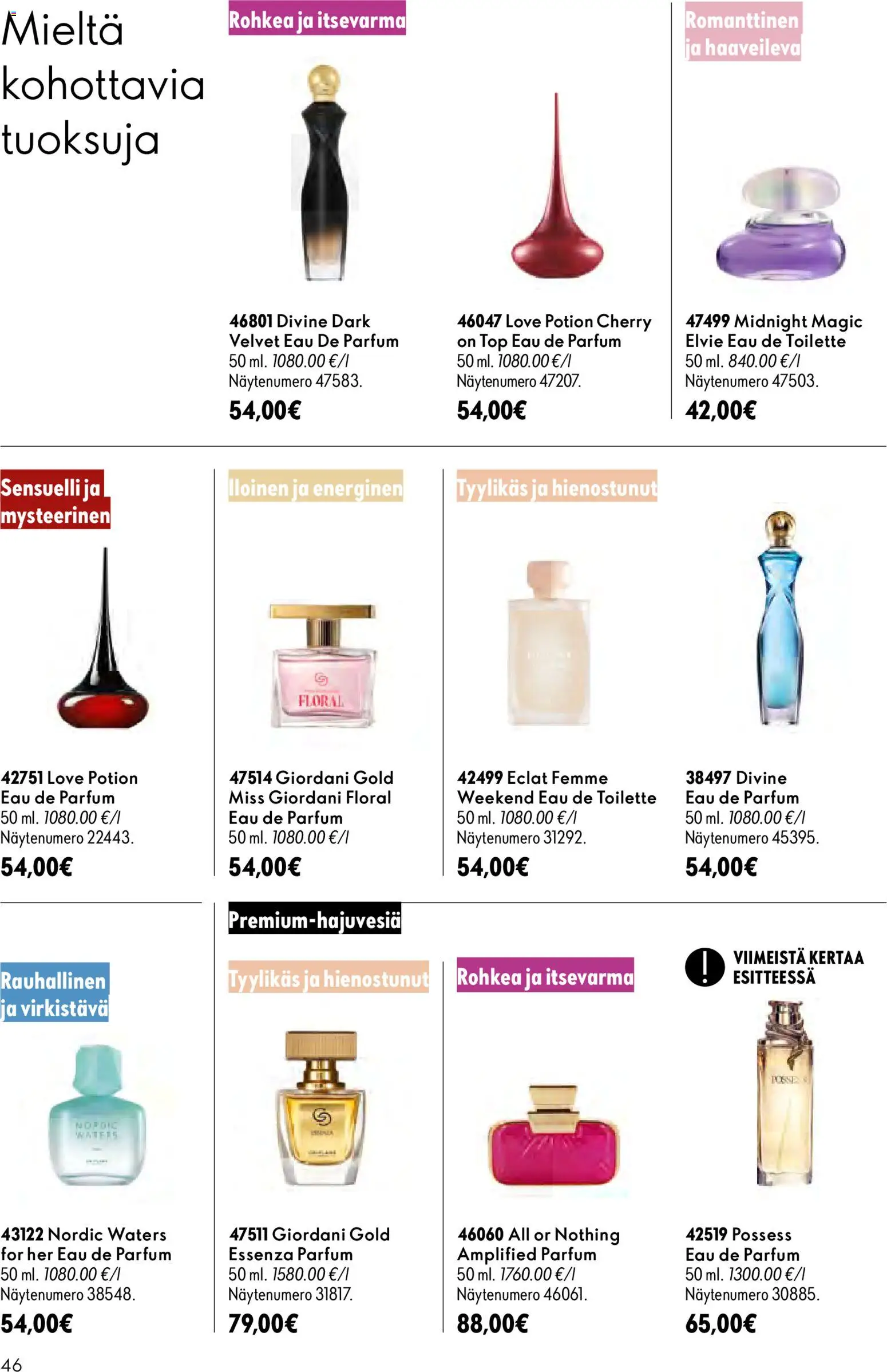 Oriflame tarjoukset – voimassa 16/09/2026 alkaen | Sivu: 46 | Tuotteet: Eau de toilette